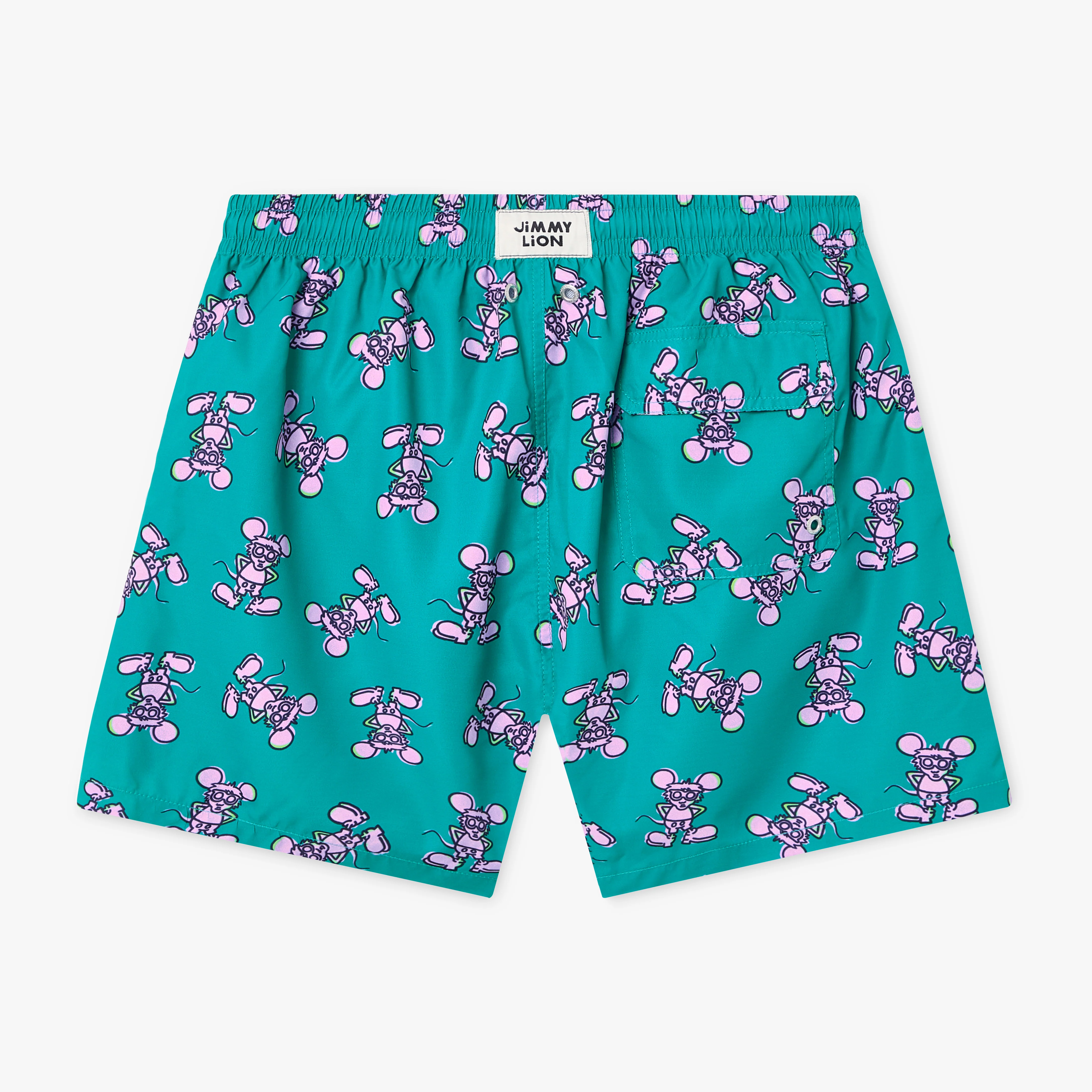 Keith Haring Andy Mouse Swim Shorts - Green - Image 2