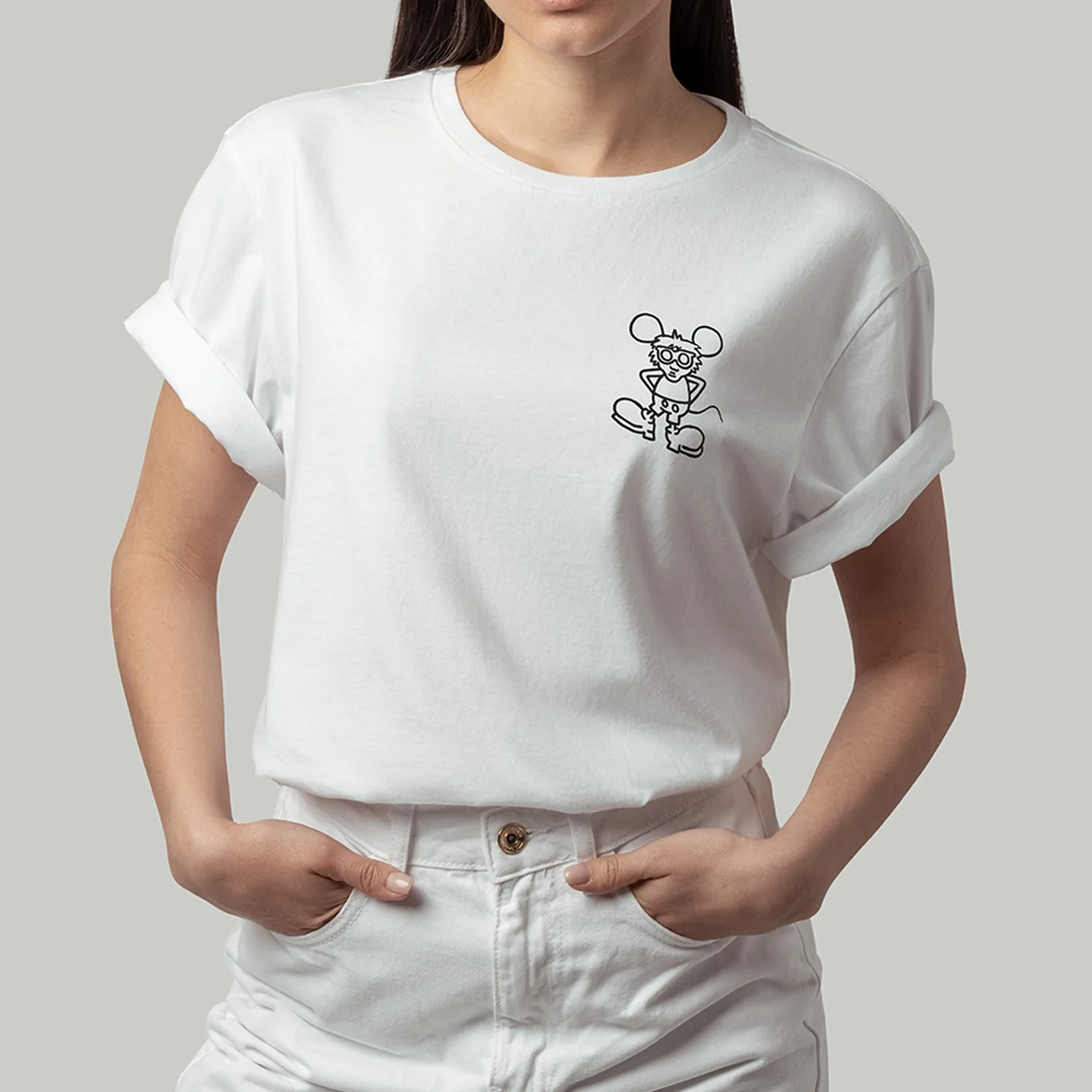 Andy Mouse Tee - White - Image 6