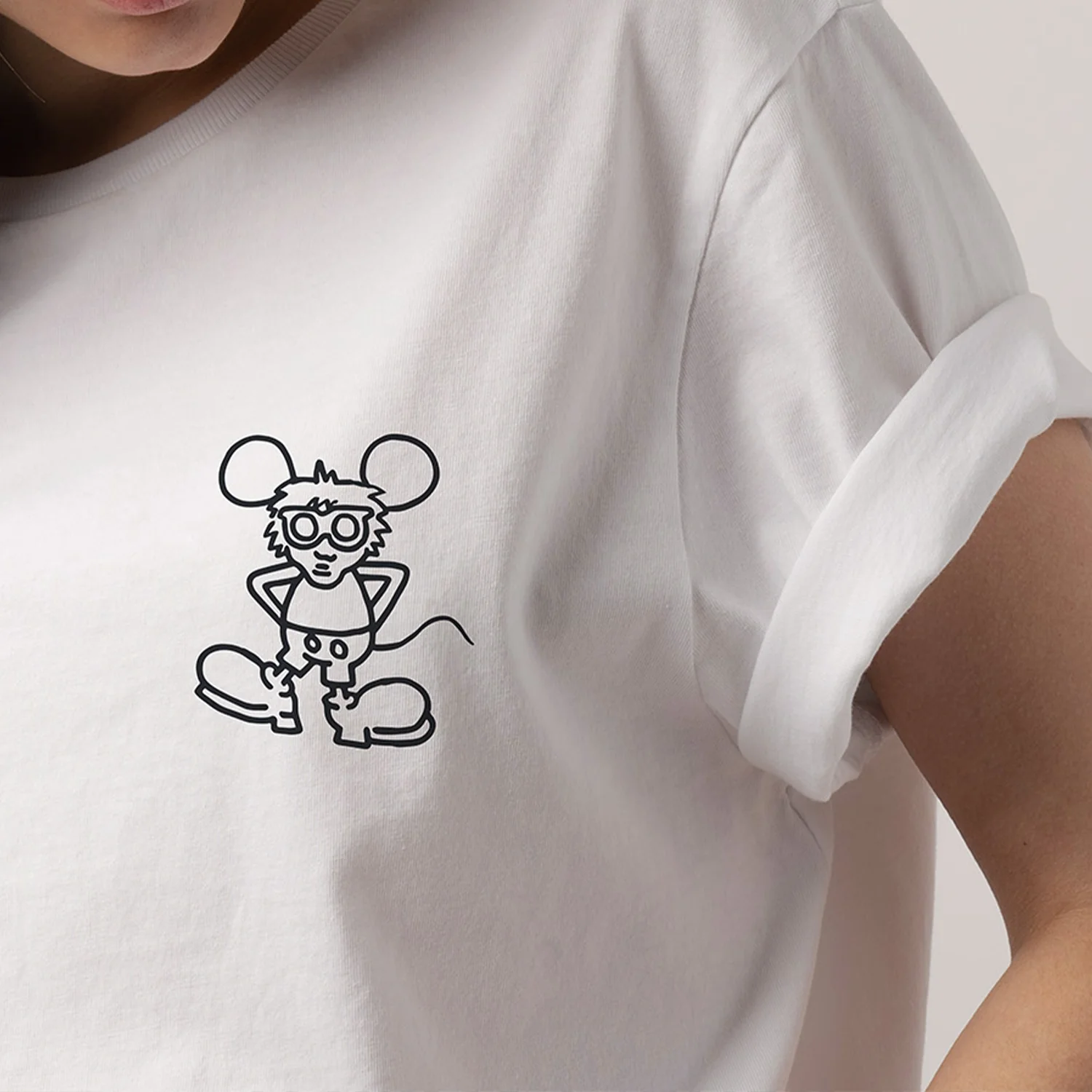 Andy Mouse Tee - White - Image 8