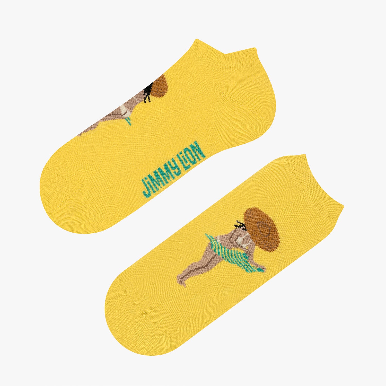 Ankle Caught Nude - Yellow