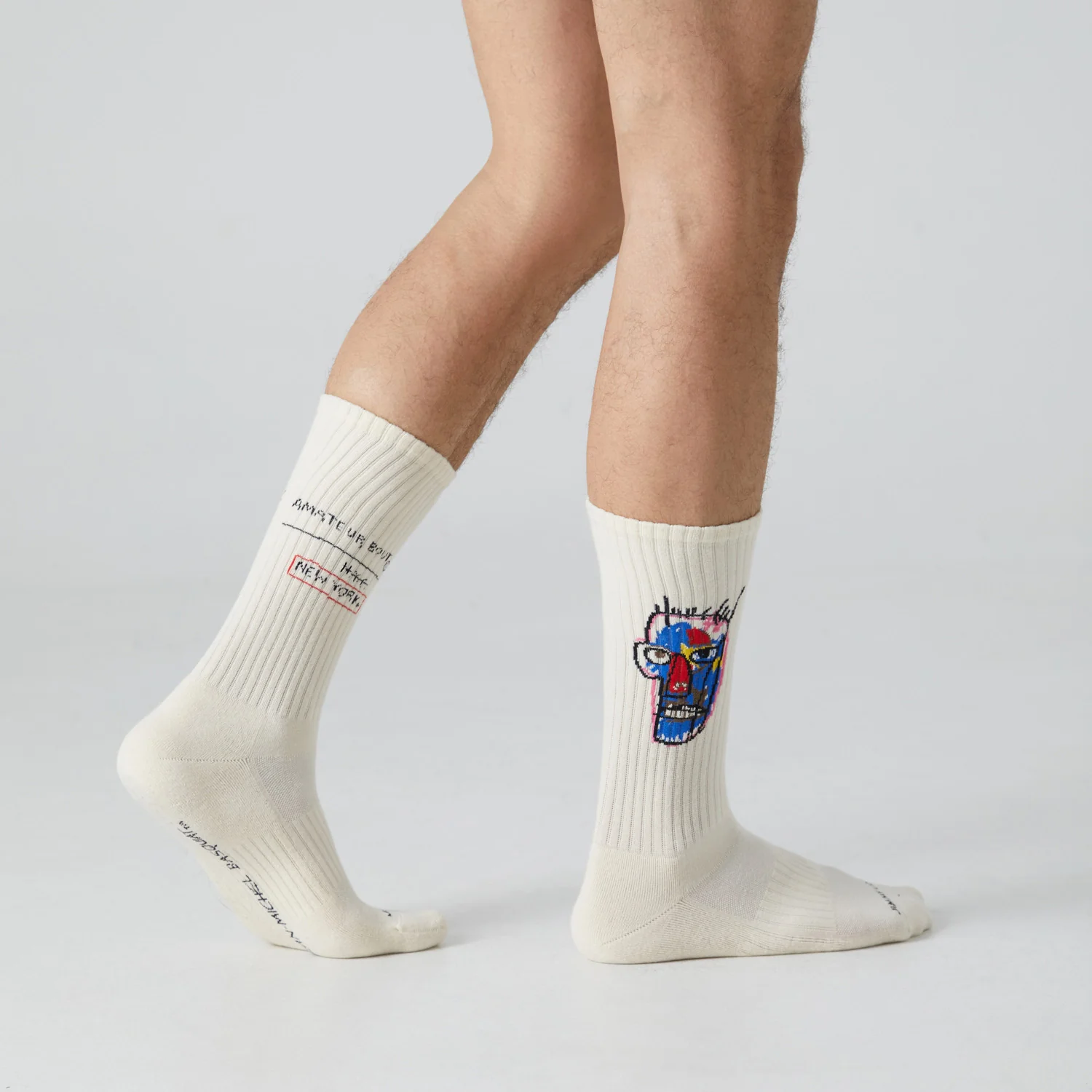 Athletic Basquiat Heads 1982 - Beige - Image 2