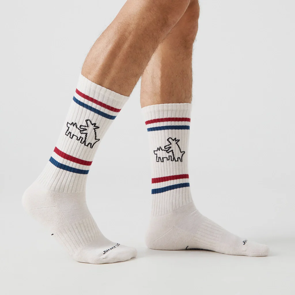 Athletic Keith Haring Two Dogs - Beige - Image 2
