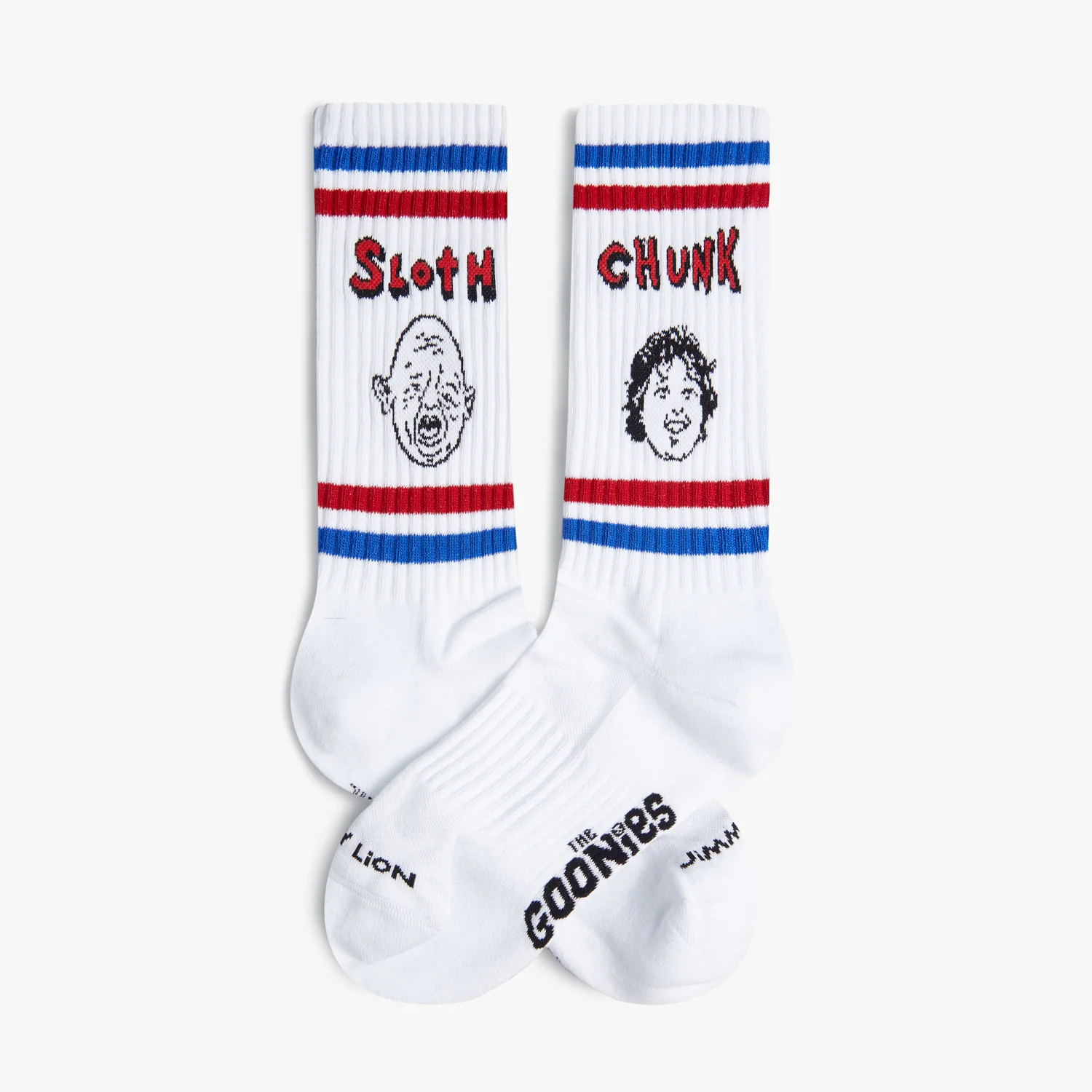 Athletic Sloth and Chunk - White