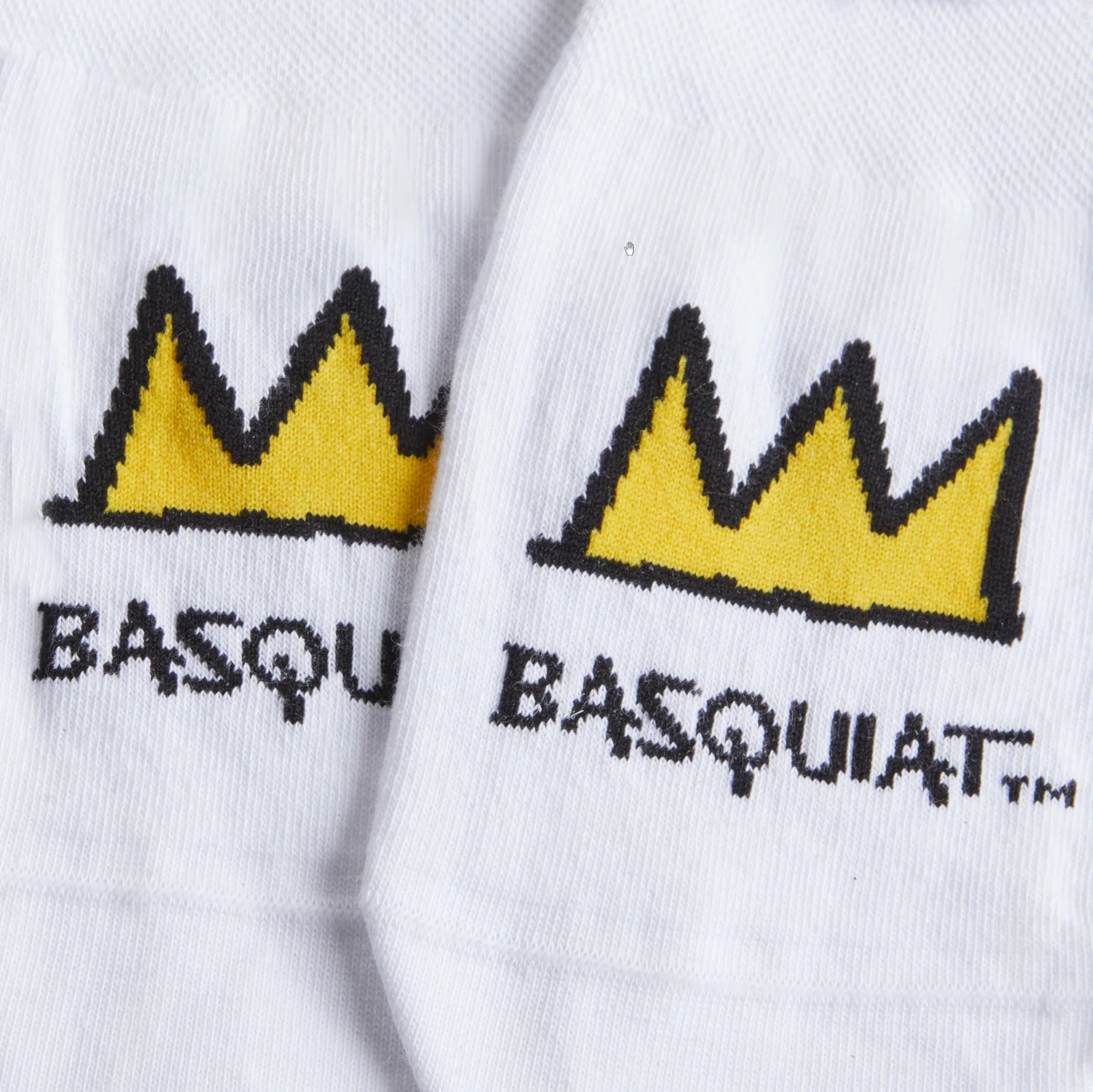 Basquiat Crown No Show - White - Image 4