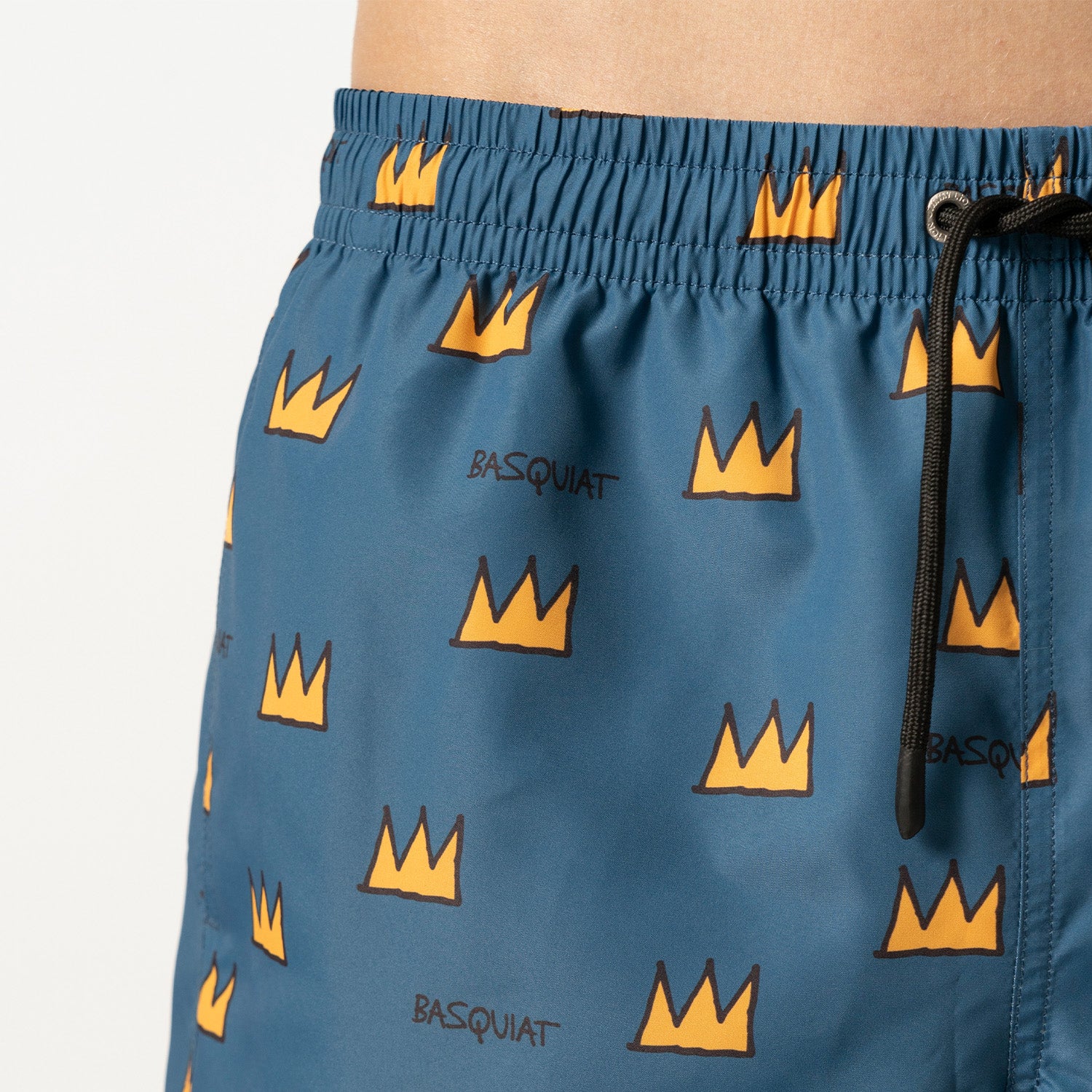 Basquiat Crown Swim Shorts - Dark Blue - Image 5