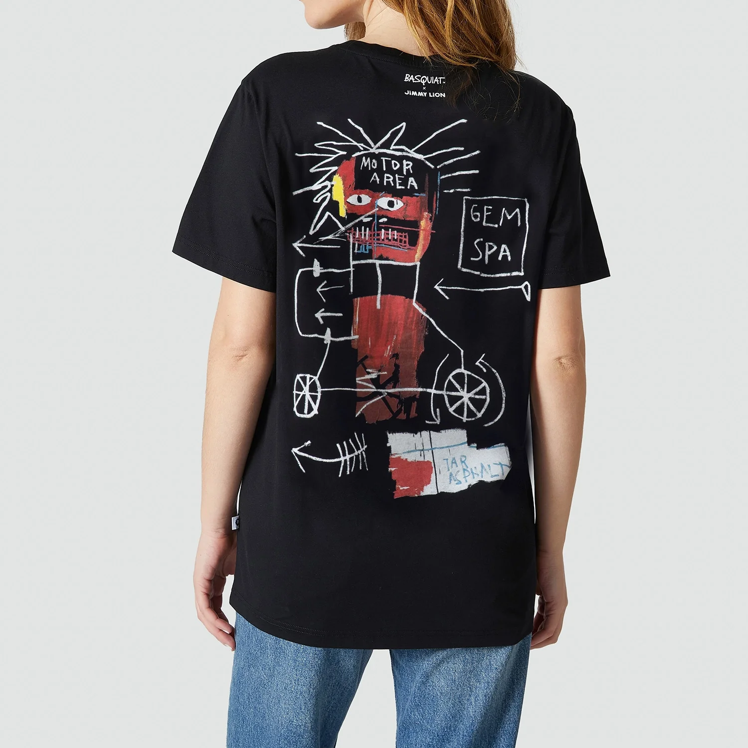 Basquiat Gem Spa Tee - Black - Image 5