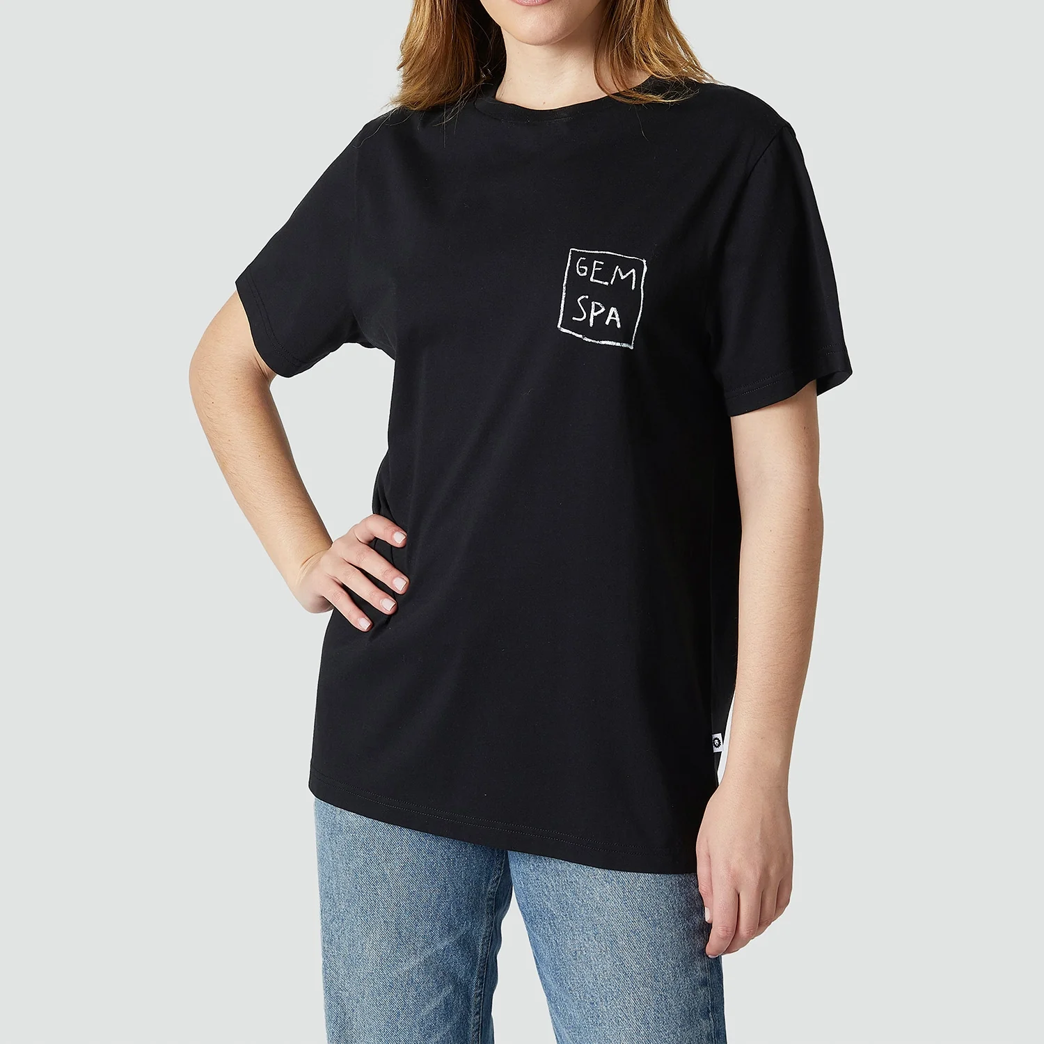 Basquiat Gem Spa Tee - Black - Image 6