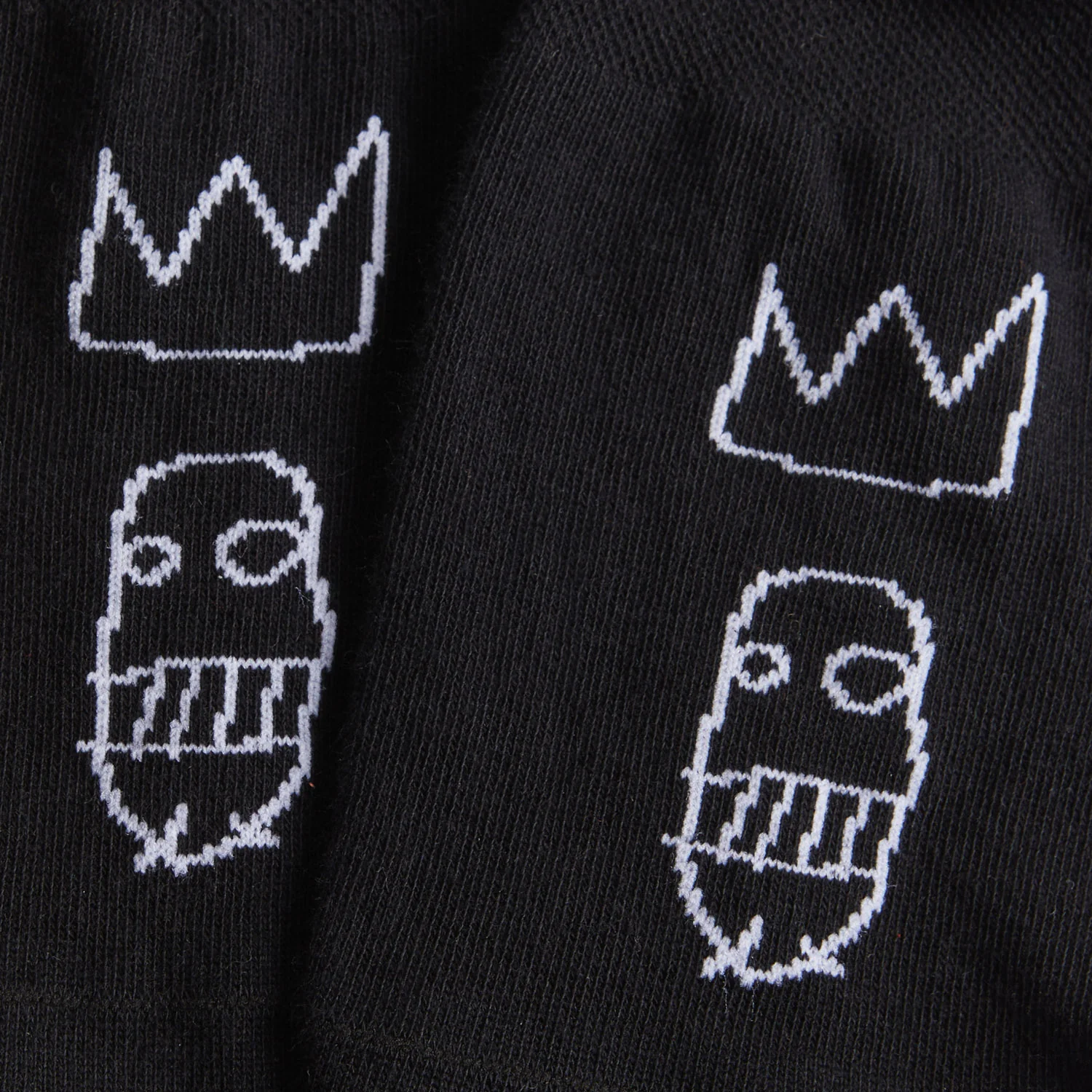 Basquiat Sugar Ray No Show - Black - Image 4