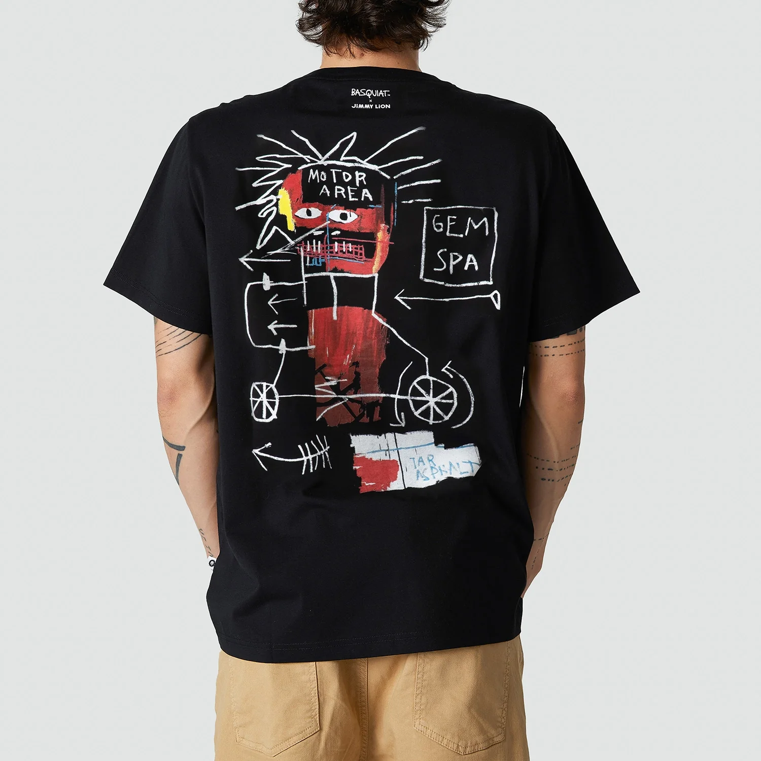 Basquiat Gem Spa Tee - Black - Image 3