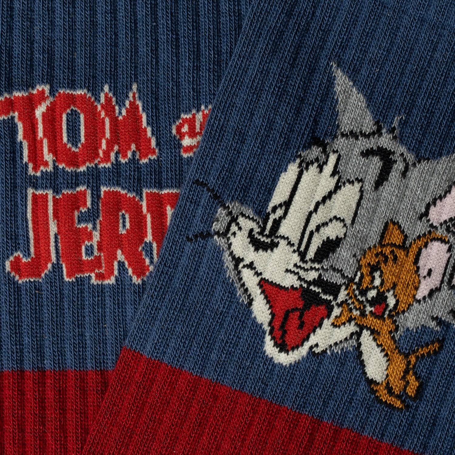 Athletic Tom and Jerry Socks - Navy Blue - Image 4