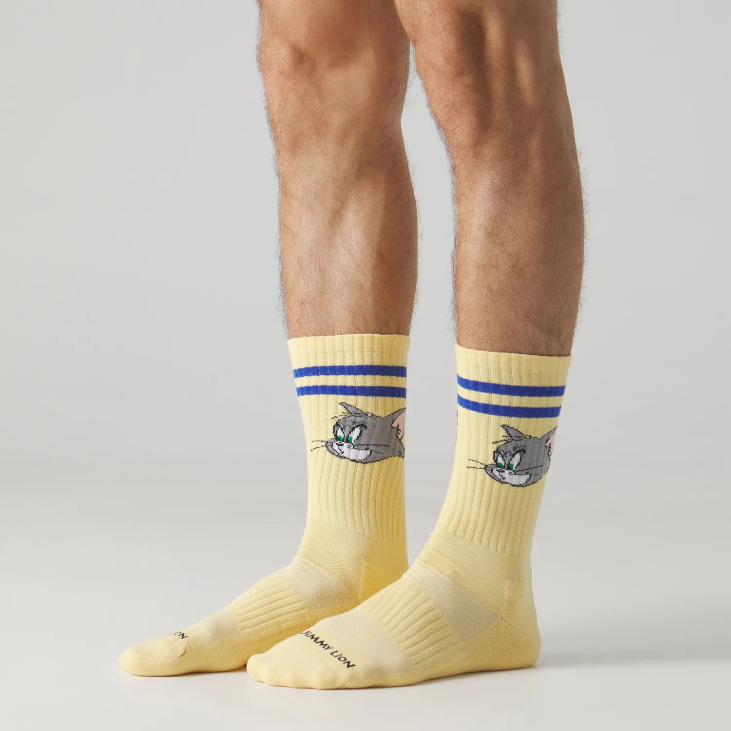 Athletic Tom and Jerry Heads Socks - Yellow - Image 3