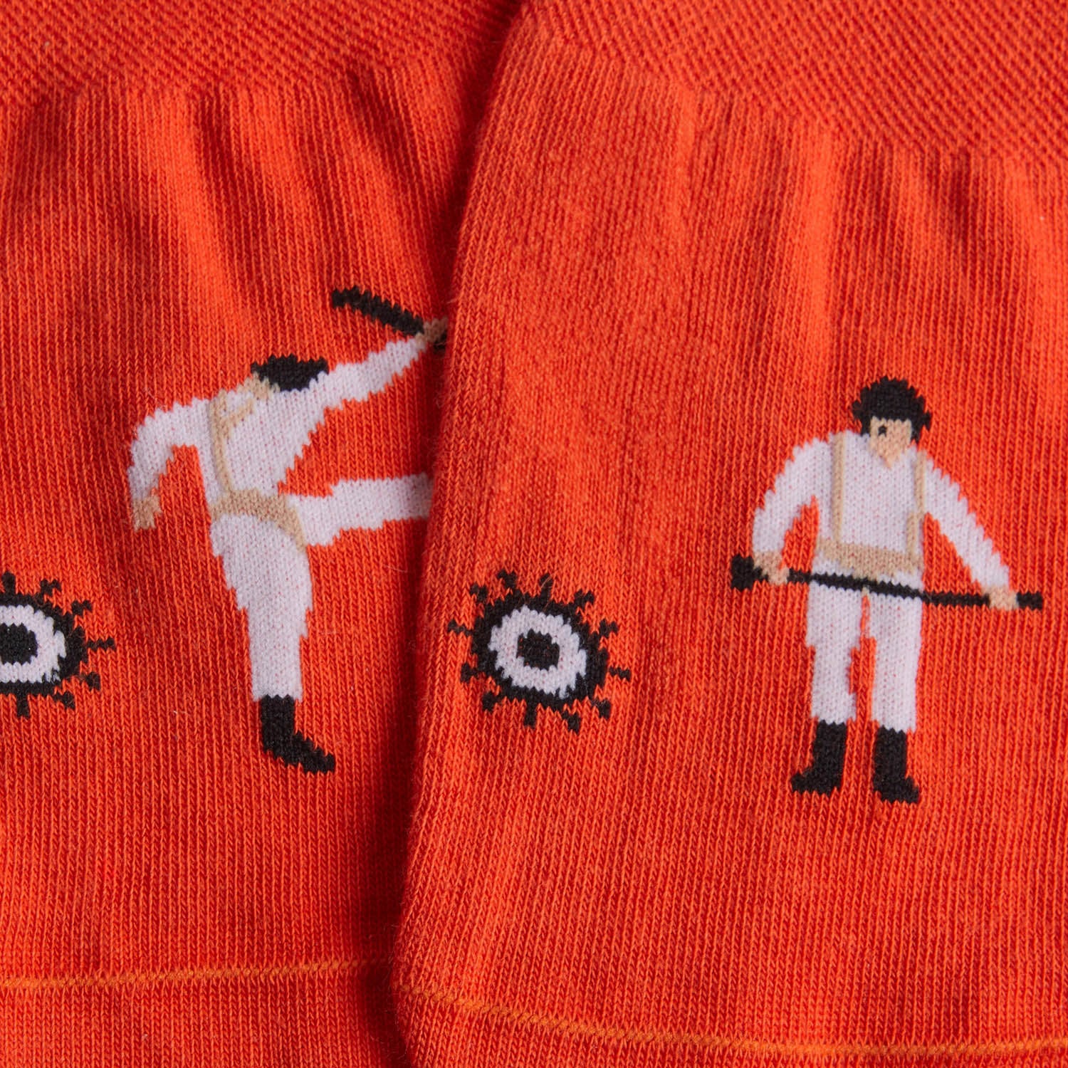 Clockwork Orange Pattern No Show - Orange - Image 4