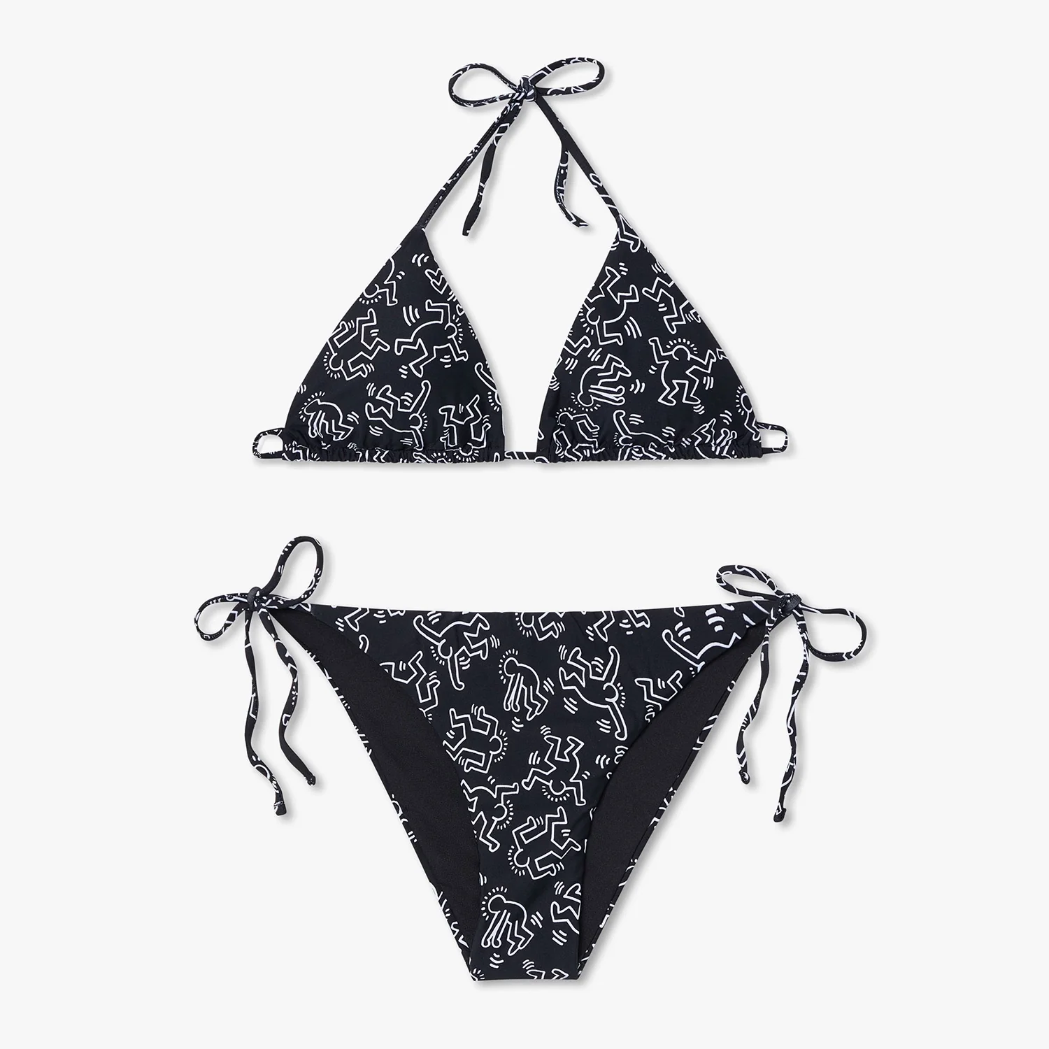 Keith Haring Dancers Bikini Bottom - Black - Image 4