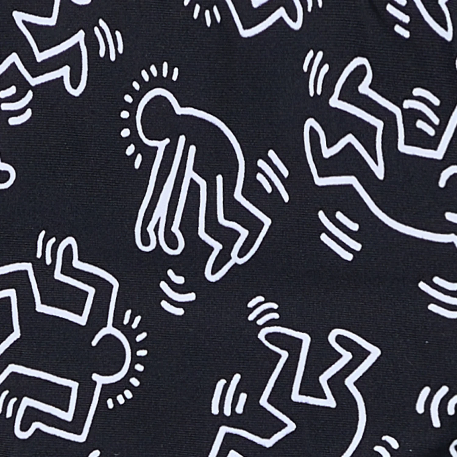Keith Haring Dancers Bikini Top - Black - Image 5