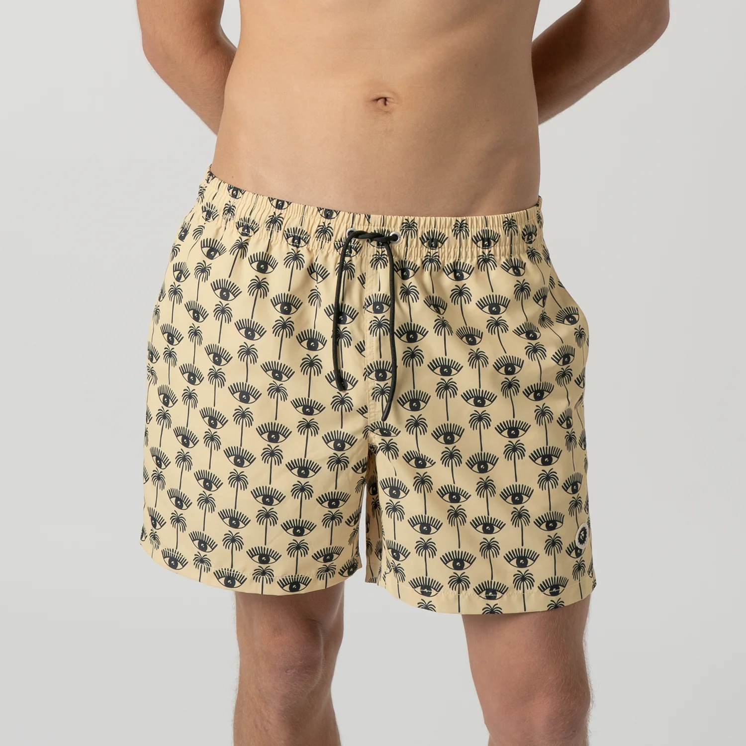 Eyes and Palms Swim Shorts - Yellow - Image 3