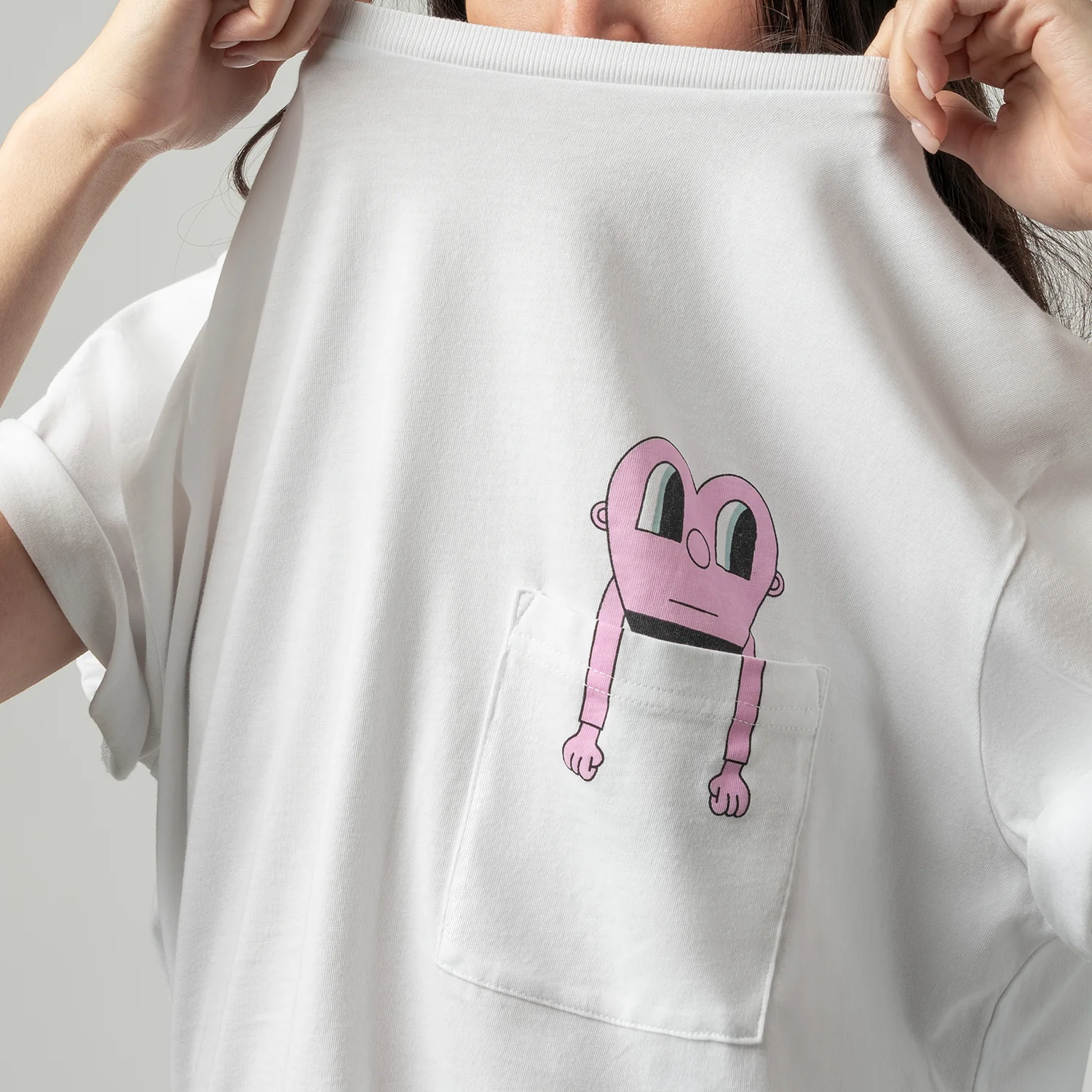 Giant Heart Tee - White - Image 8