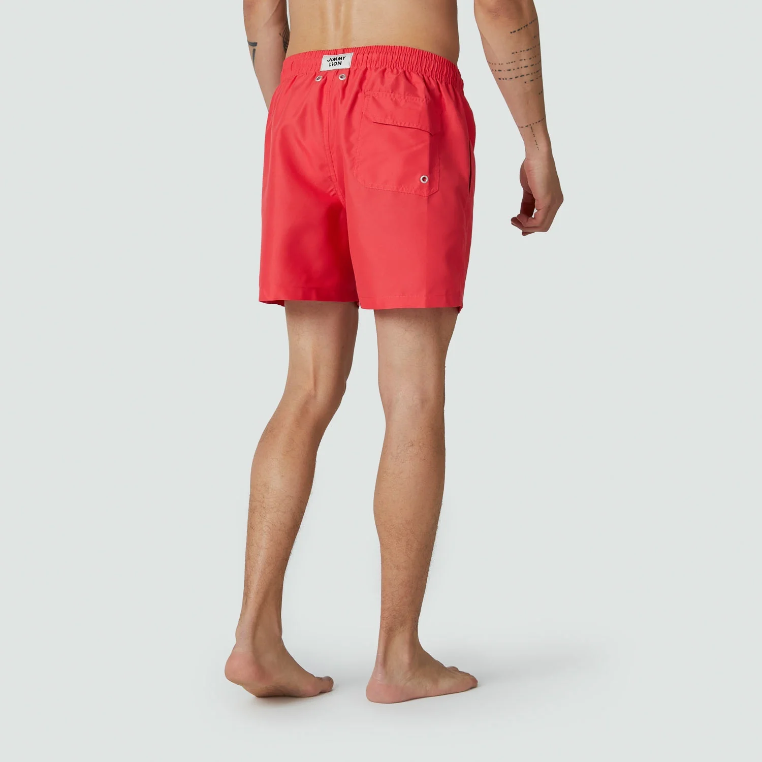 Lion Essentials Swim Shorts - Nectarine Red - Image 4