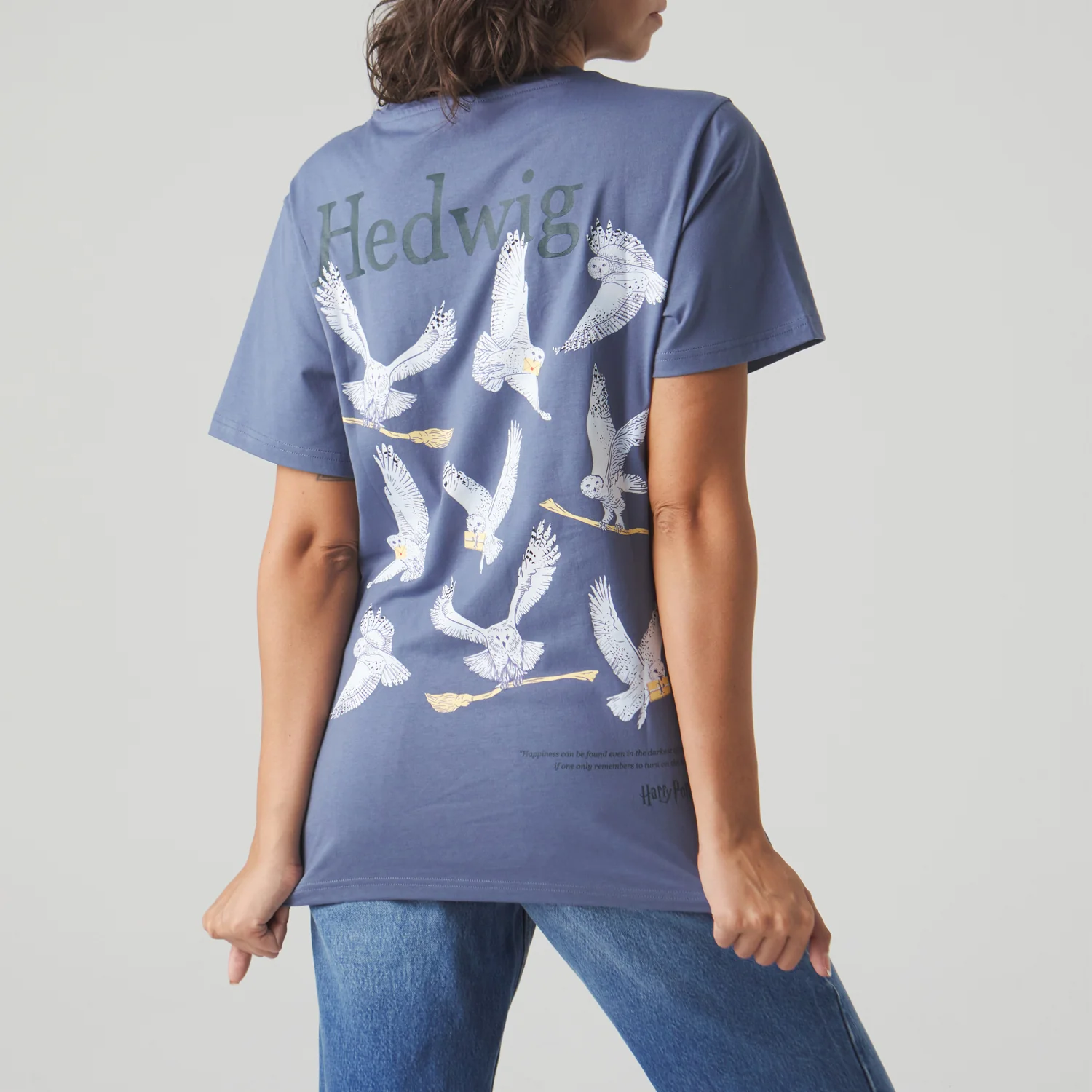 Harry Potter Hedwig Tee - Gray - Image 5