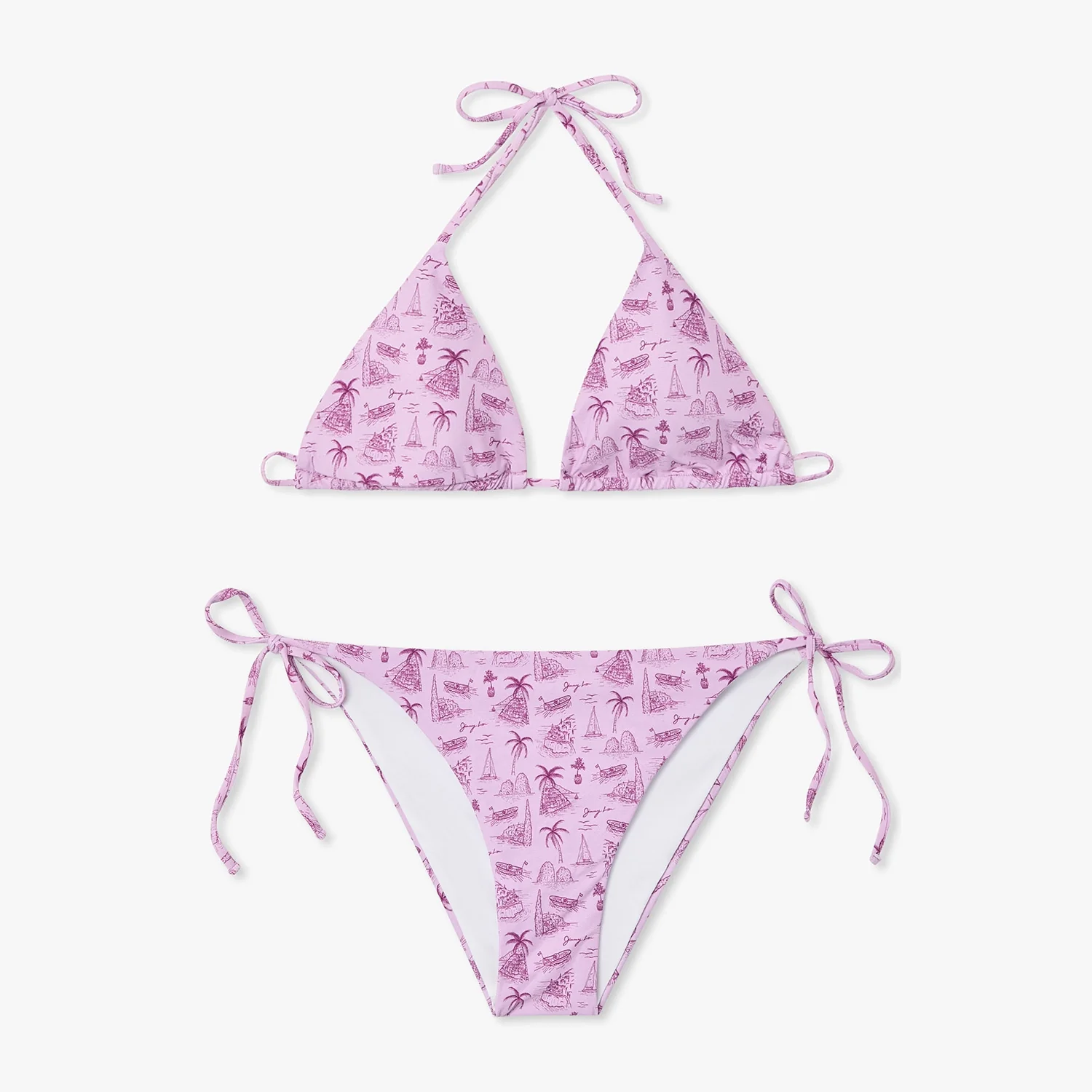 Island Bikini Top - Pink - Image 4
