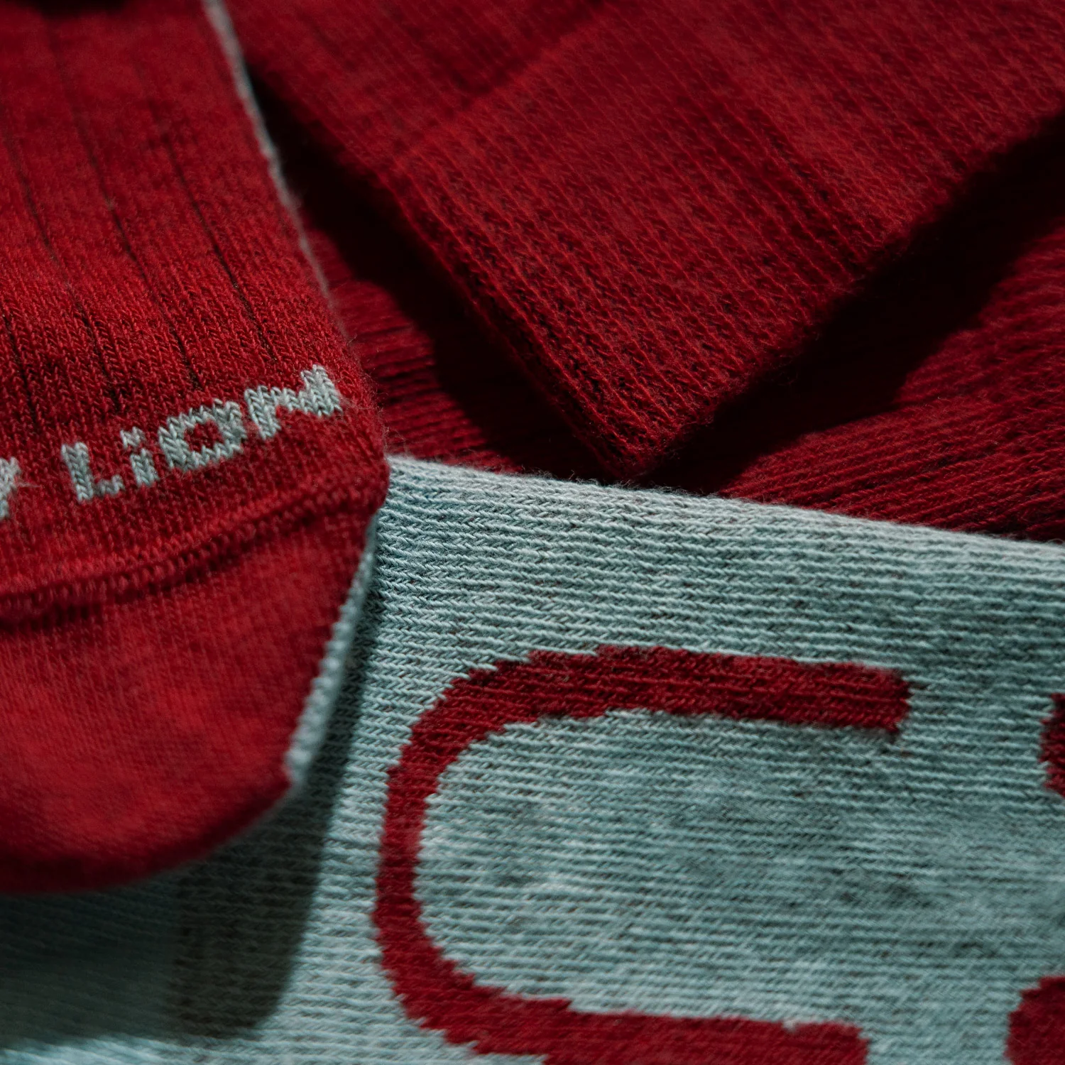 3 x Kids School Ribbed - Red - Image 4