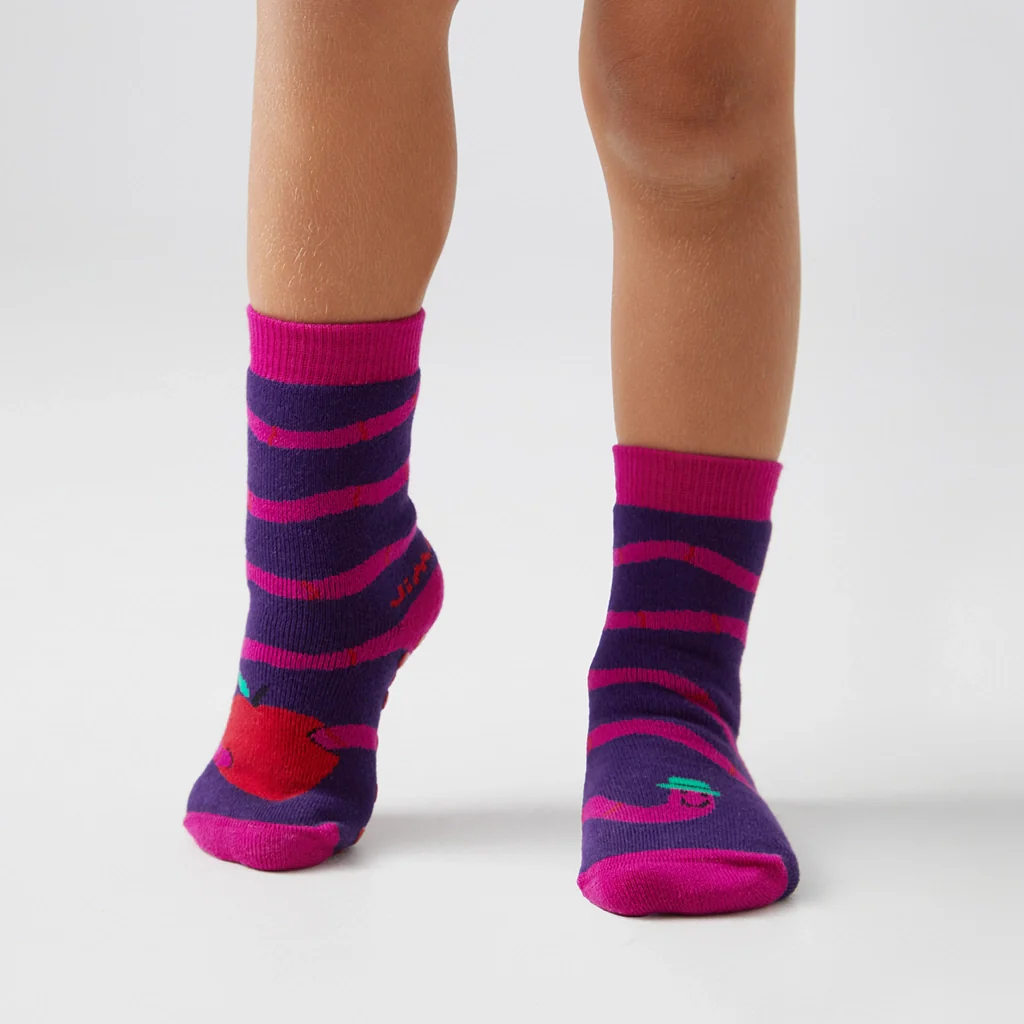 Kids Non-Slip Apple - Purple - Image 2