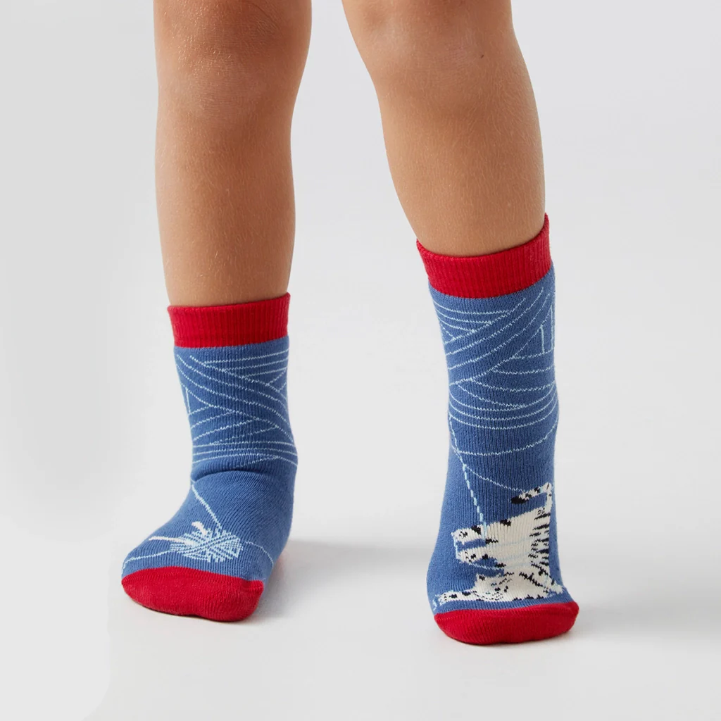 Kids Non-Slip Tangled Kitty - Blue - Image 2