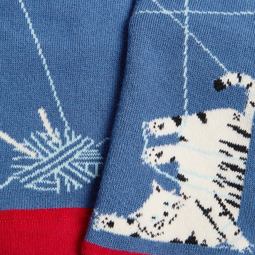 Kids Non-Slip Tangled Kitty - Blue - Image 4