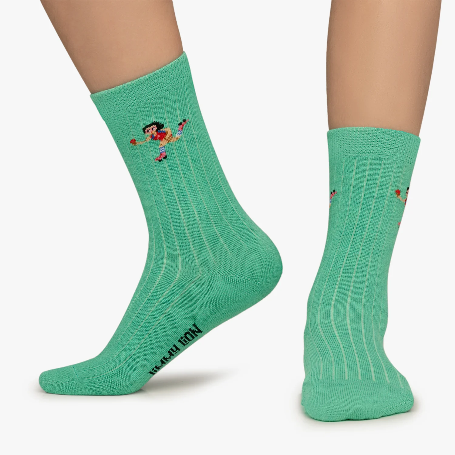 Kids Ribbed Roller Girl - Turquoise - Image 2