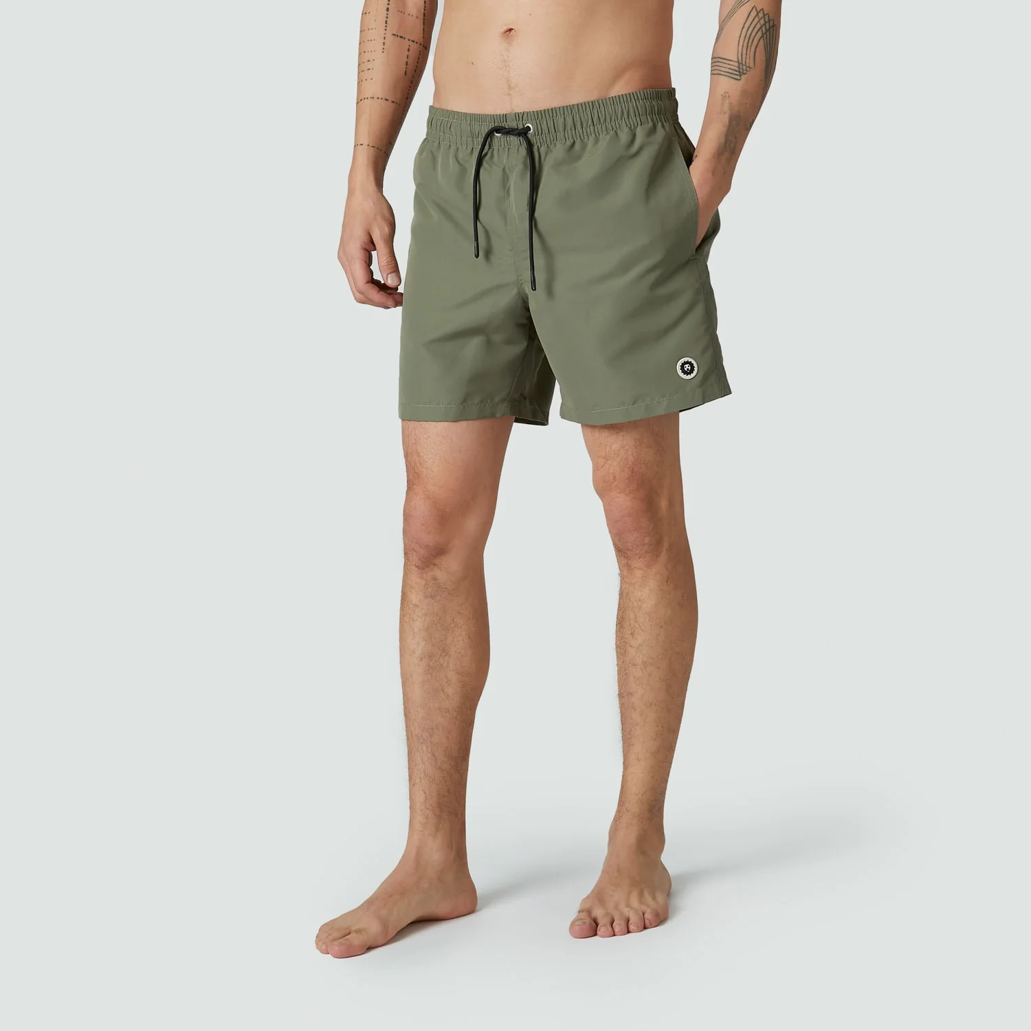 Lion Essentials Swim Shorts - Vetiver Green - Image 3