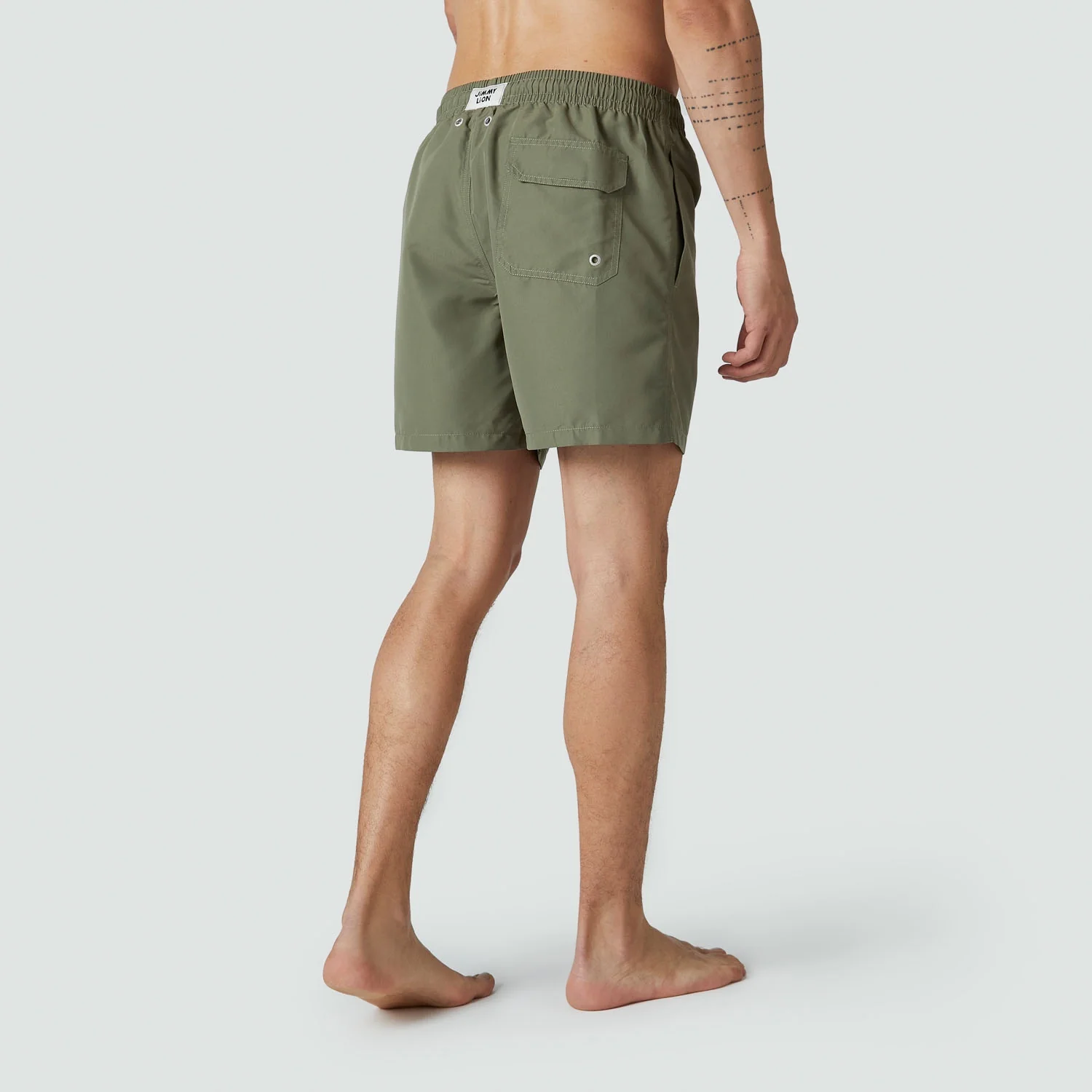 Lion Essentials Swim Shorts - Vetiver Green - Image 4