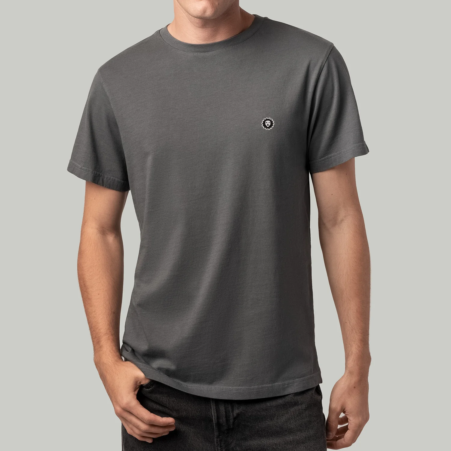 Lion Tee Essentials - Charcoal - Image 3