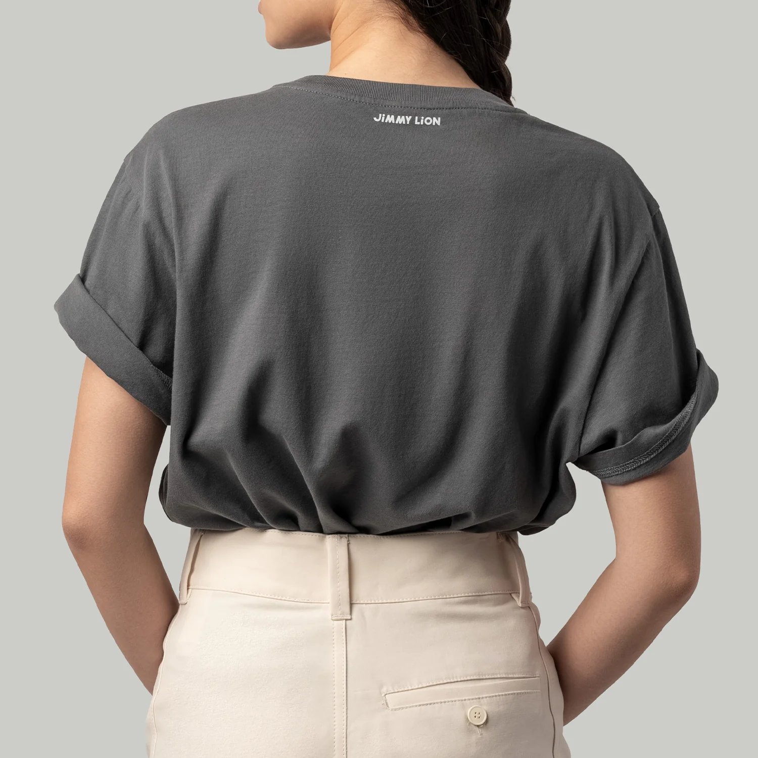 Lion Tee Essentials - Charcoal - Image 6