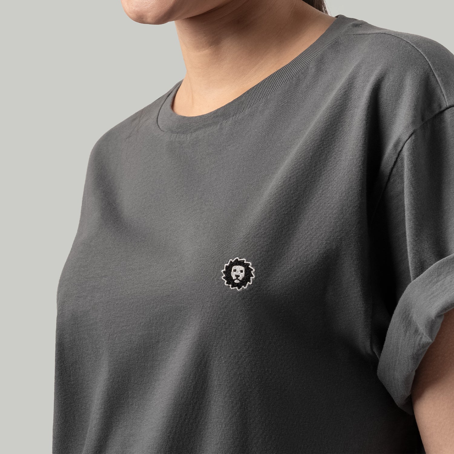 Lion Tee Essentials - Charcoal - Image 8