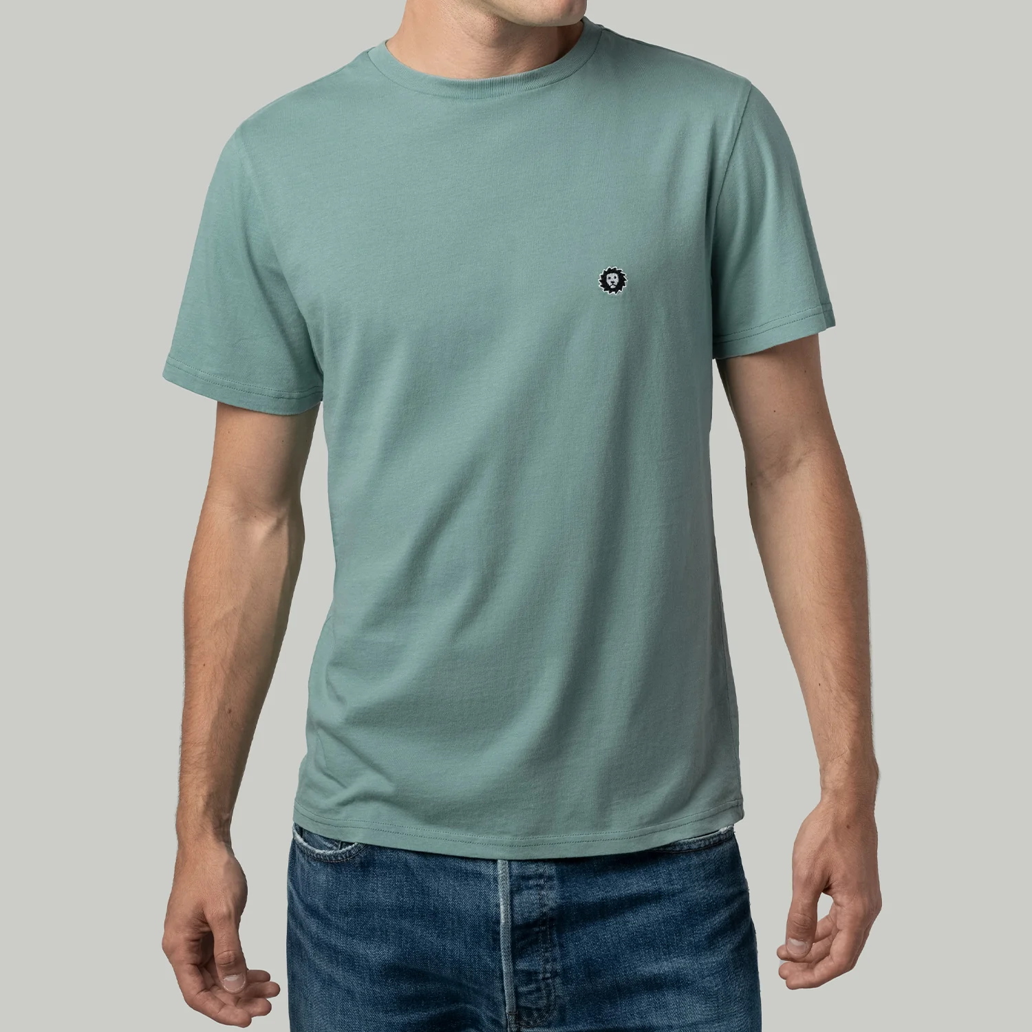 Lion Tee Essentials - Sage Green - Image 3