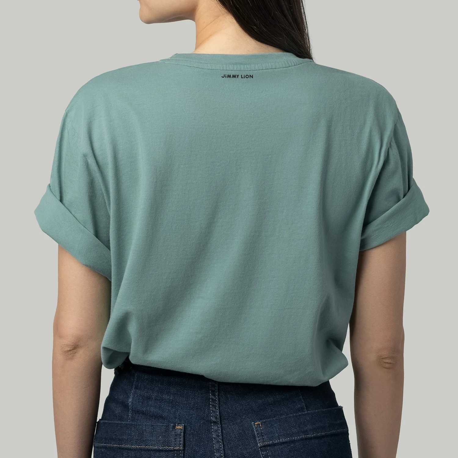 Lion Tee Essentials - Sage Green - Image 6