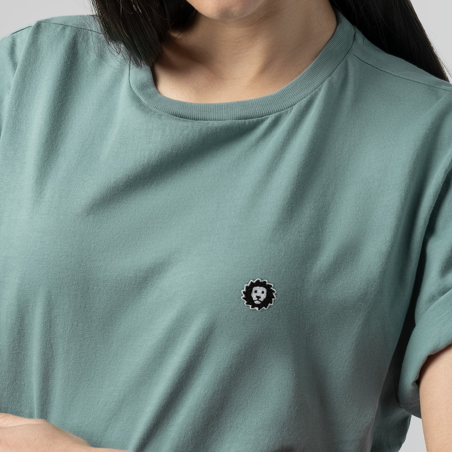 Lion Tee Essentials - Sage Green - Image 7