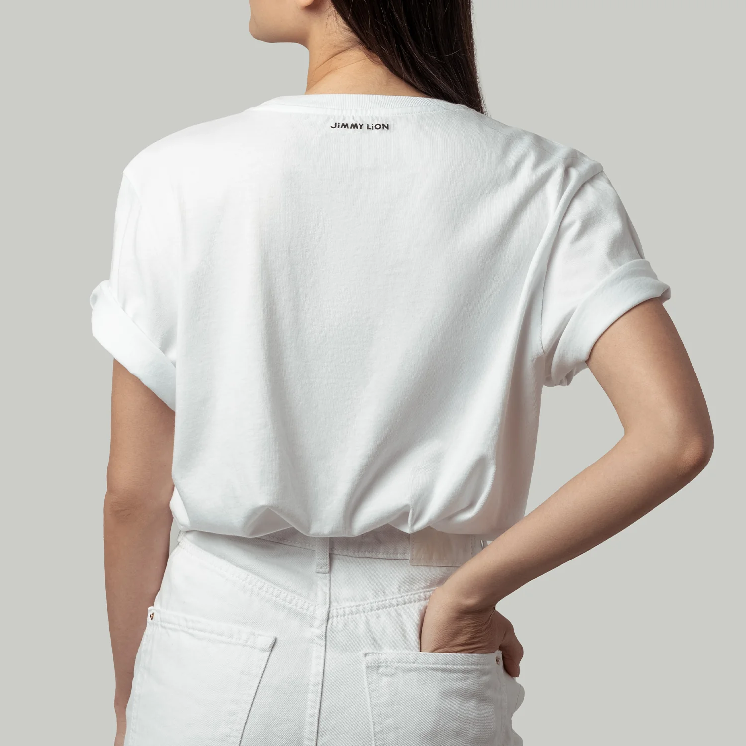 Lion Tee Essentials - White - Image 6