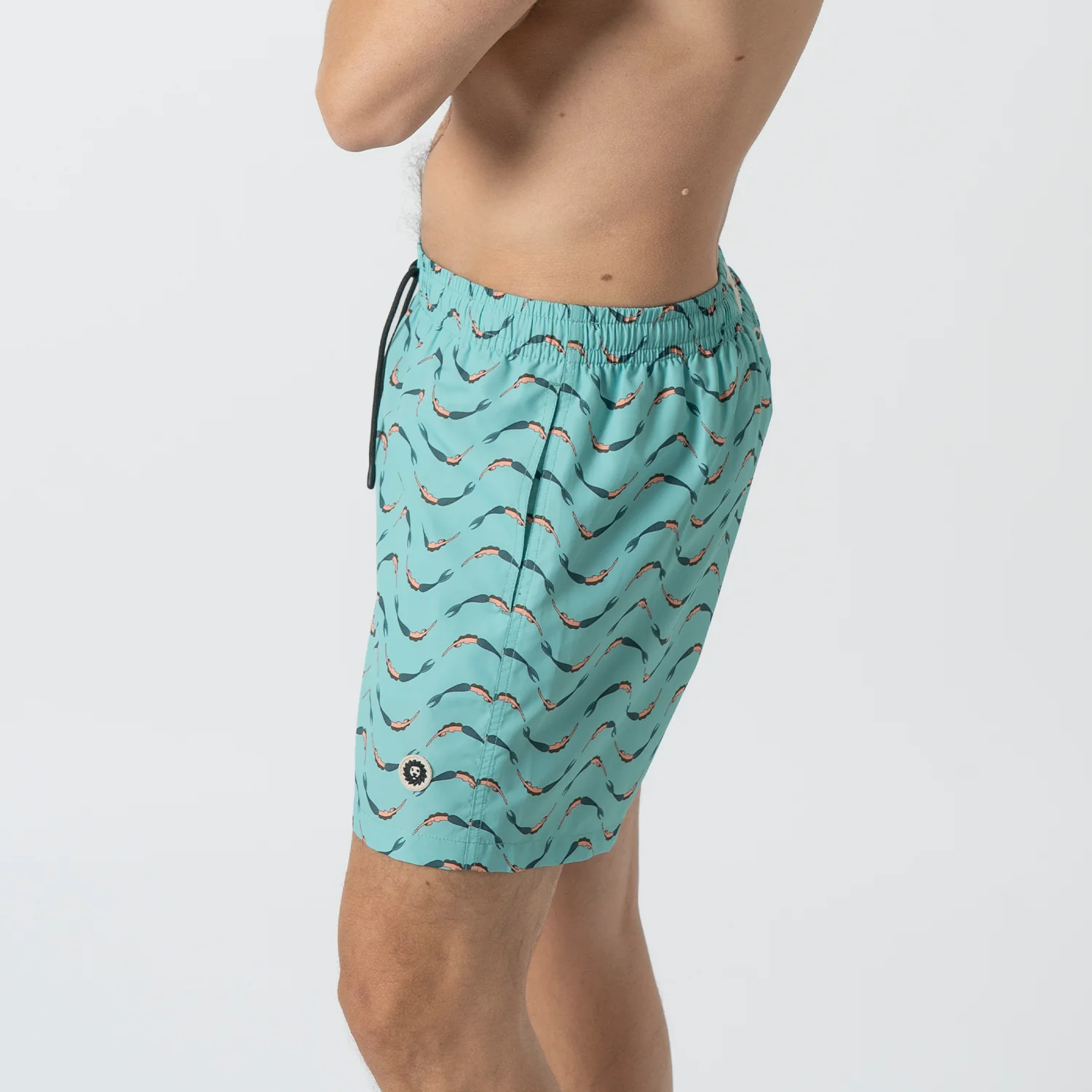 Mermaids Swim Shorts - Turquoise - Image 4