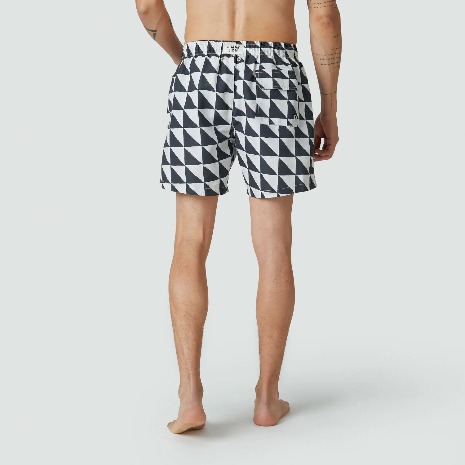 Mosaic Swim Shorts - Black - Image 4