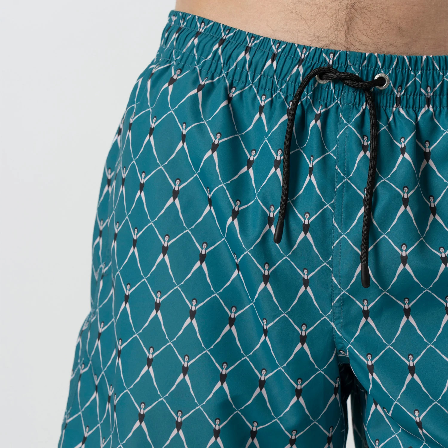 Olympic Swimmer Swim Shorts - Dark Acqua - Image 5