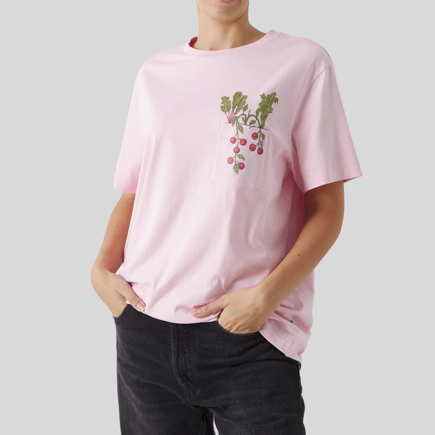 Radish Pocket Tee - Pink - Image 4
