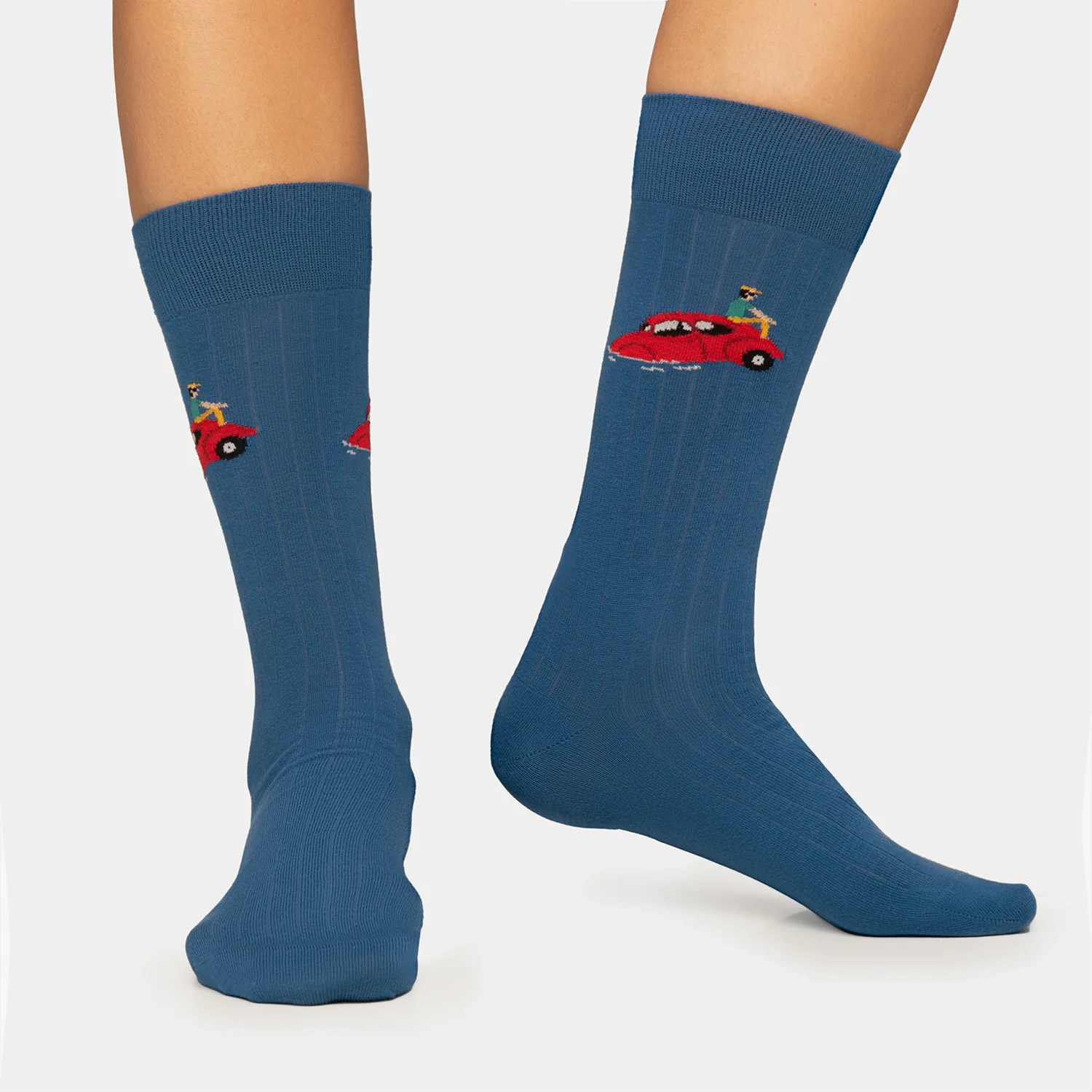 Ribbed Sunken Car - Dark Blue - Image 3