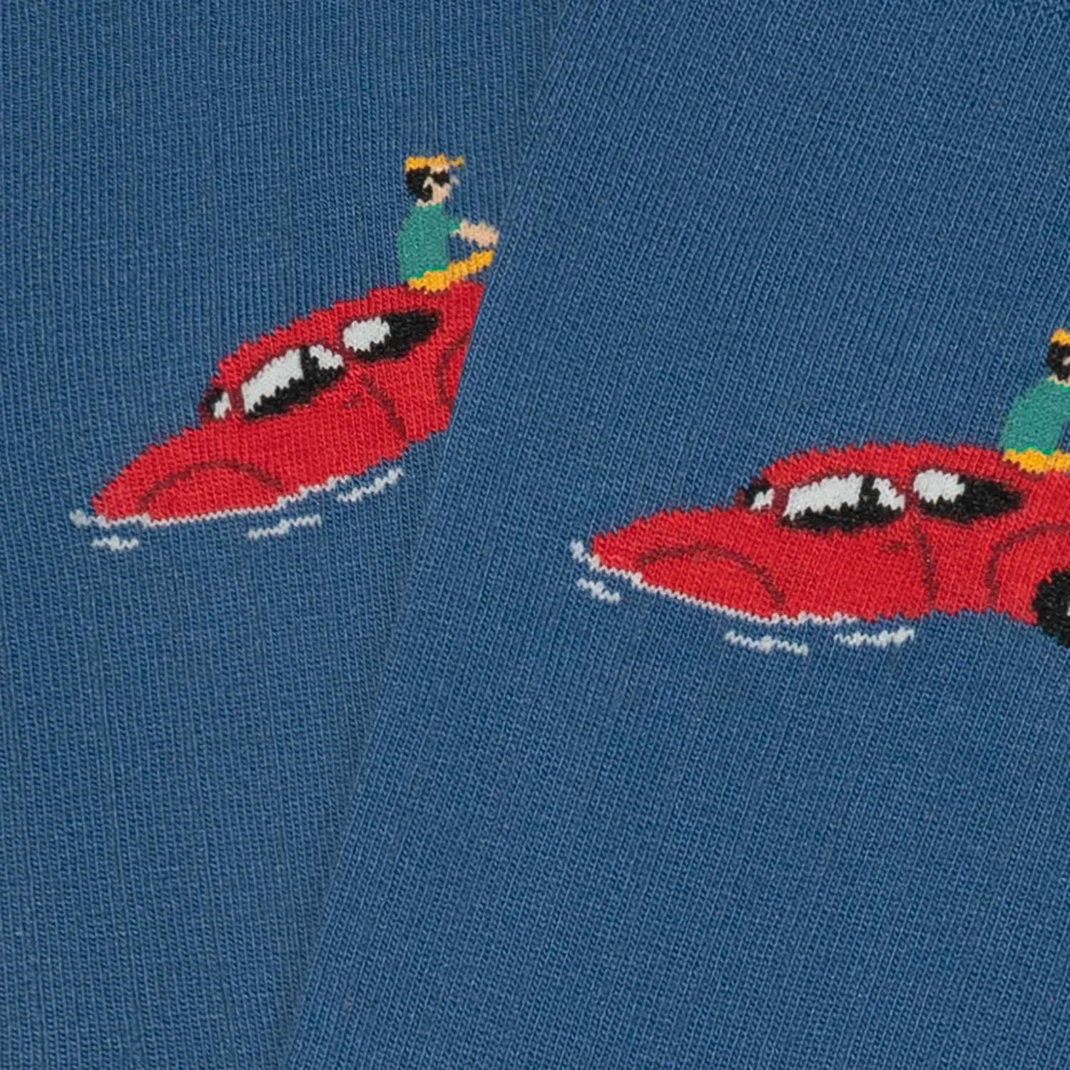 Ribbed Sunken Car - Dark Blue - Image 4
