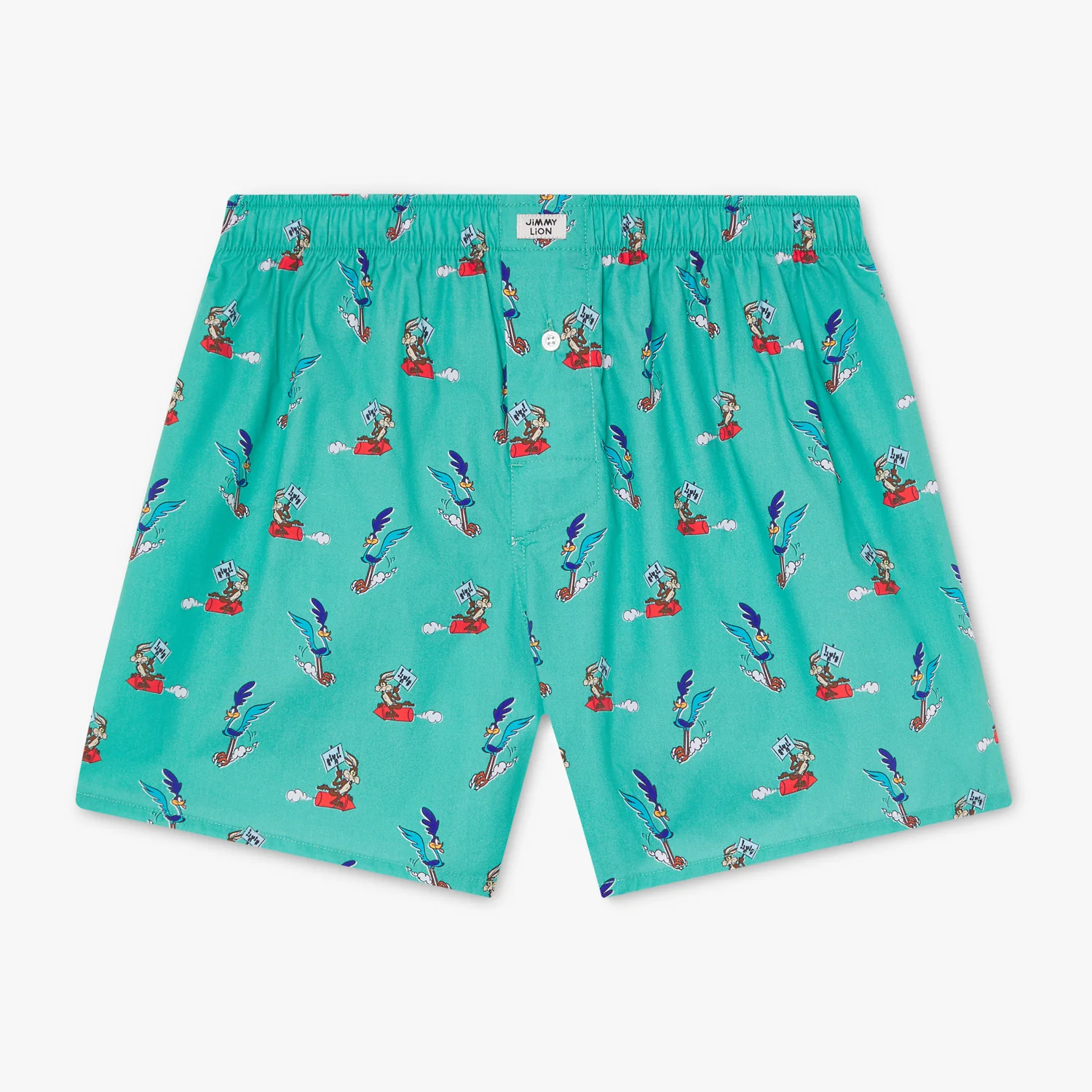 Road Runner vs Coyote Boxer Shorts - Sage Green