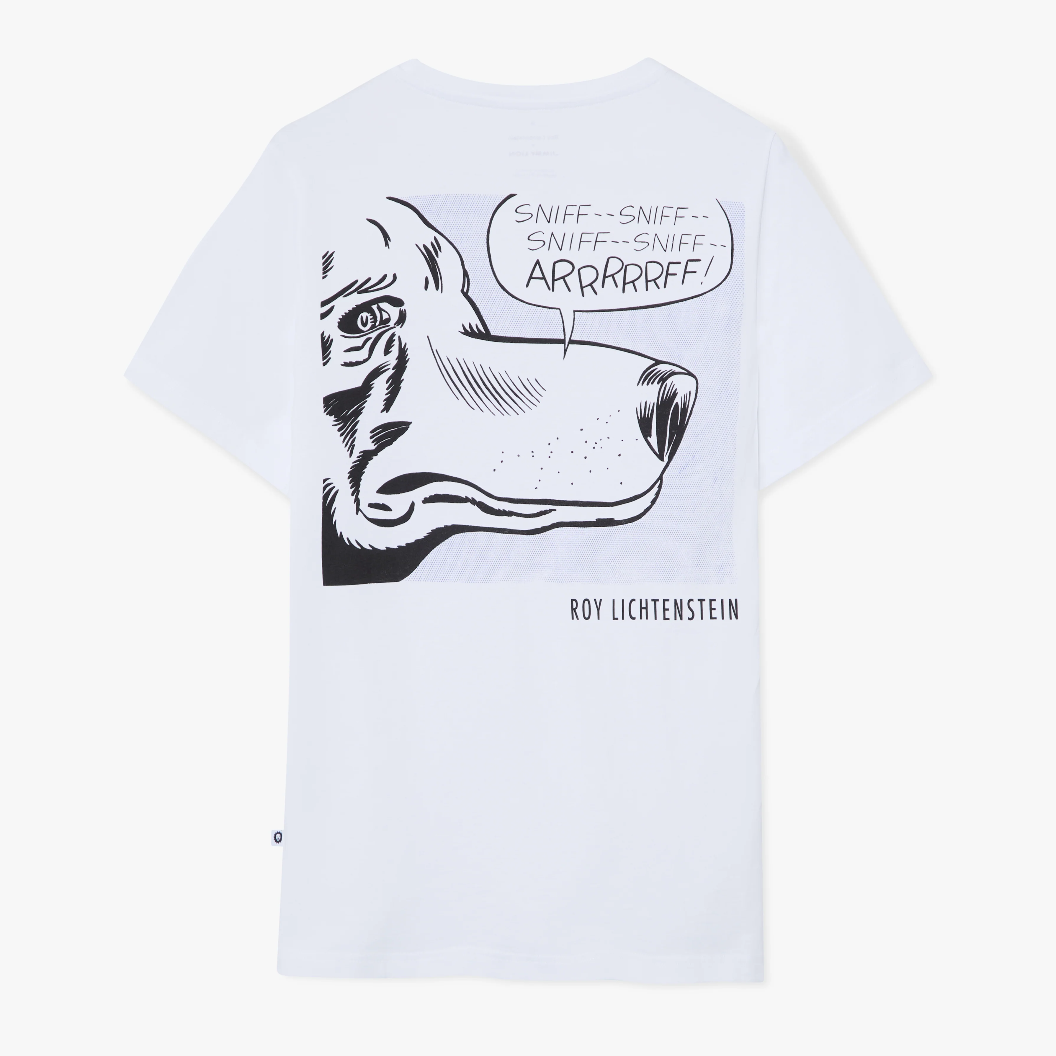 Roy Lichtenstein Arrrrrff Dog Tee - White - Image 2