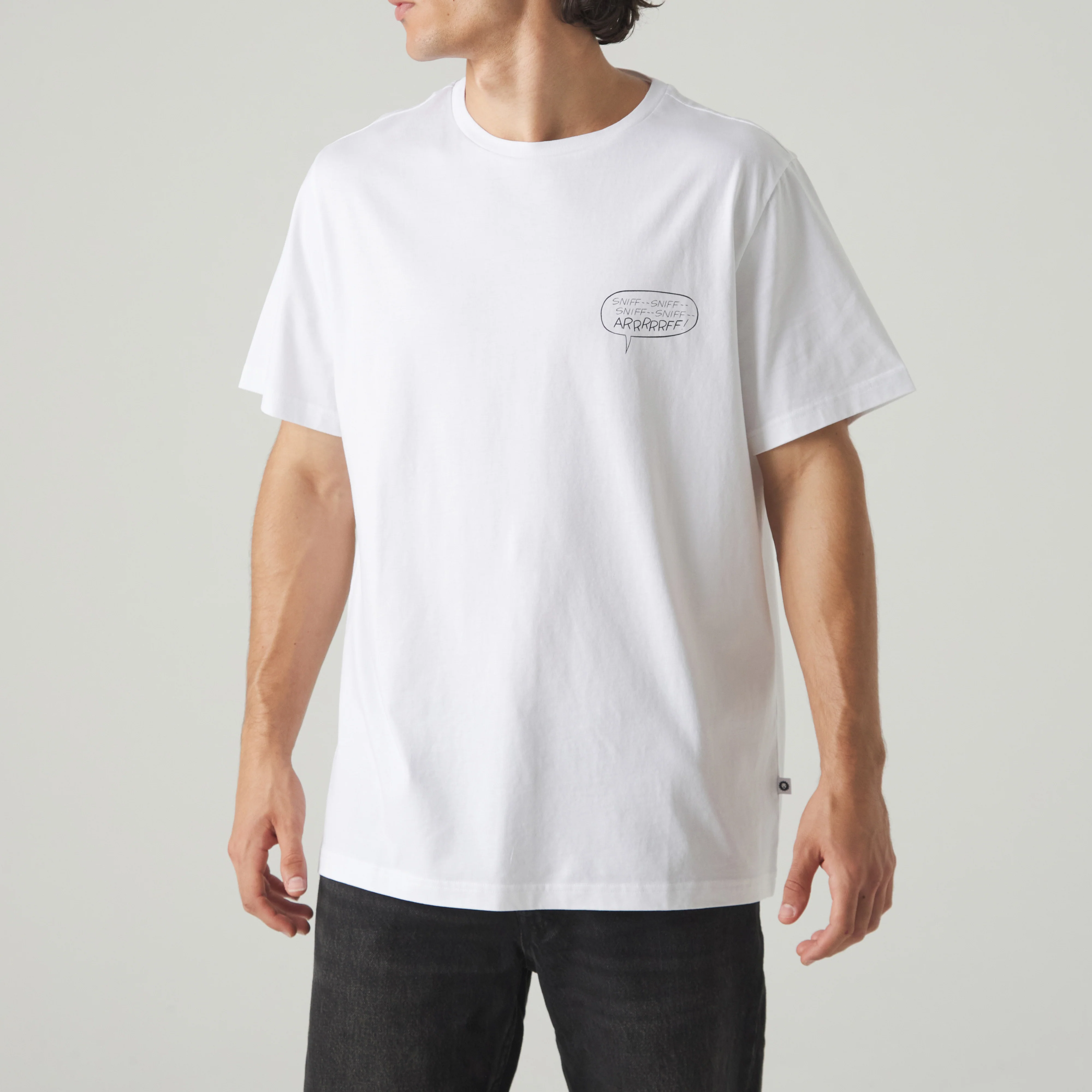 Roy Lichtenstein Arrrrrff Dog Tee - White - Image 4