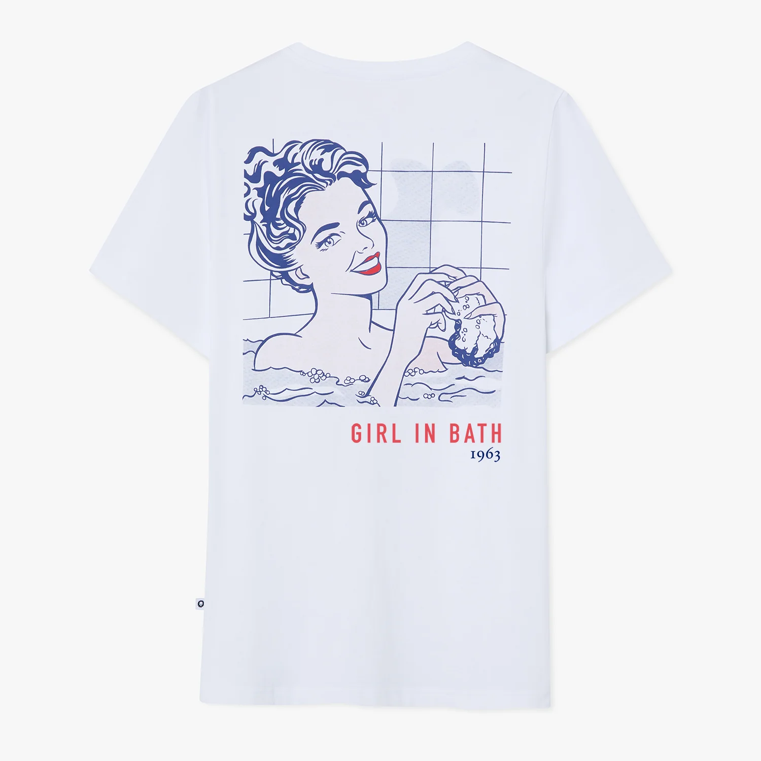 Roy Lichtenstein Girl In Bath Tee - White - Image 2
