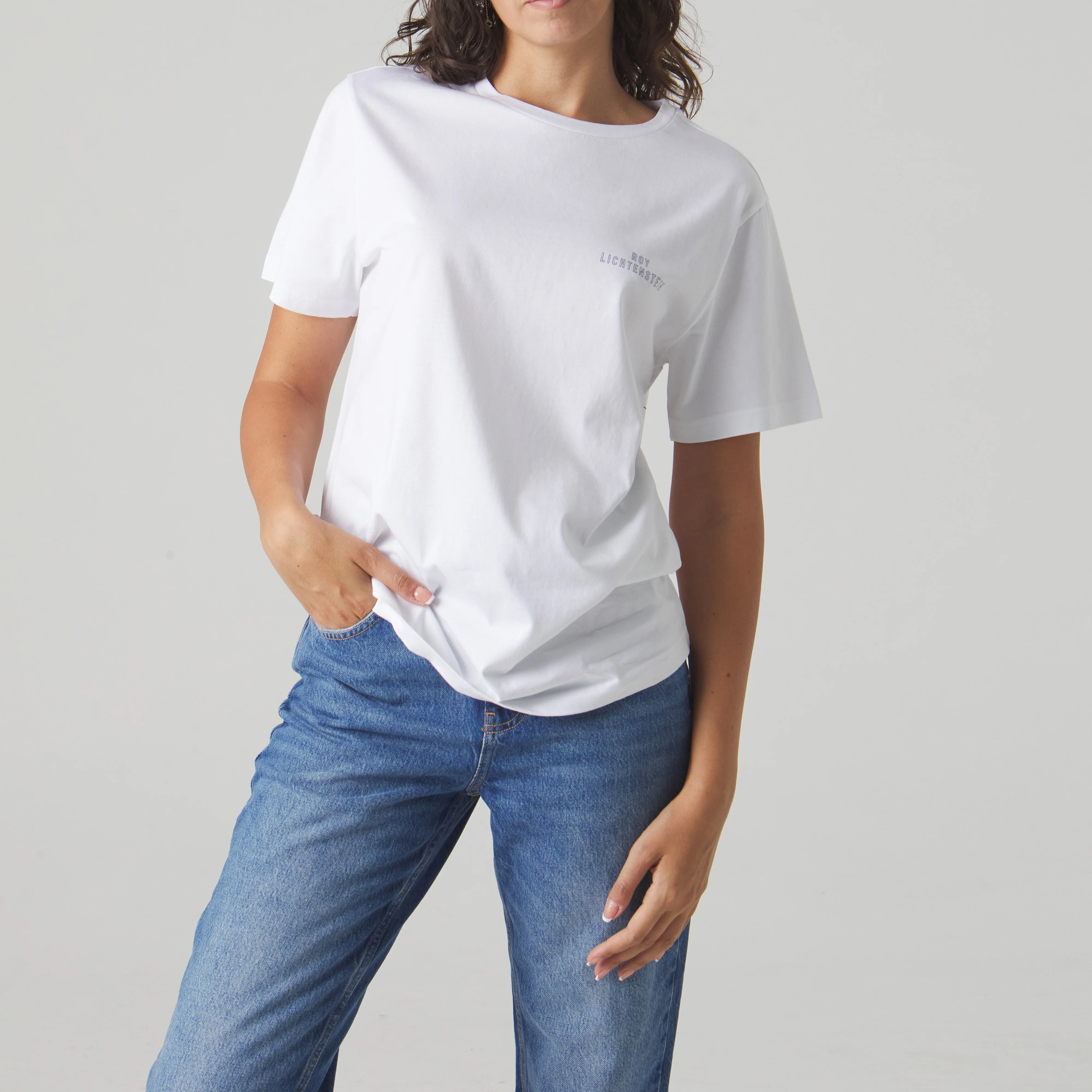 Roy Lichtenstein Girl In Bath Tee - White - Image 6