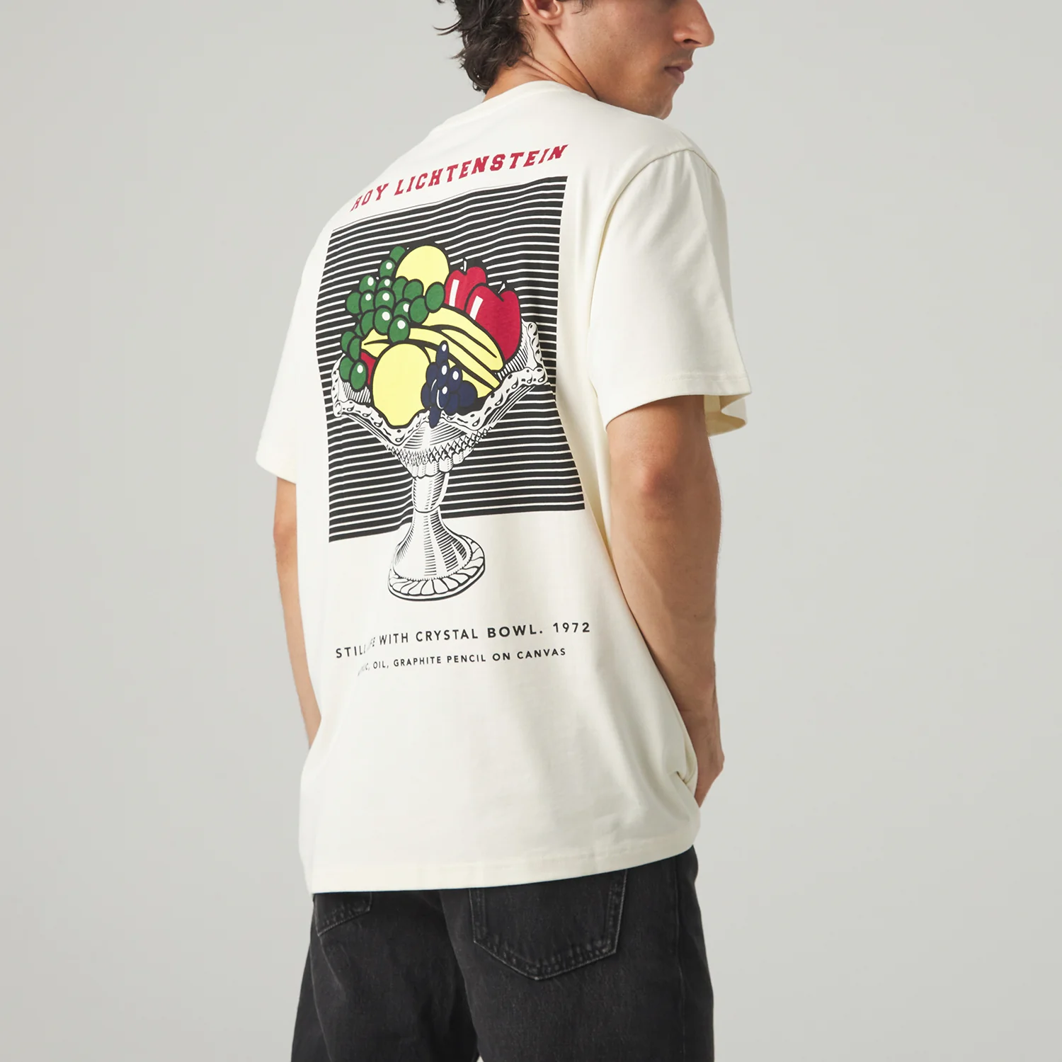 Roy Lichtenstein Still Life with Crystal Bowl Tee - Beige - Image 3