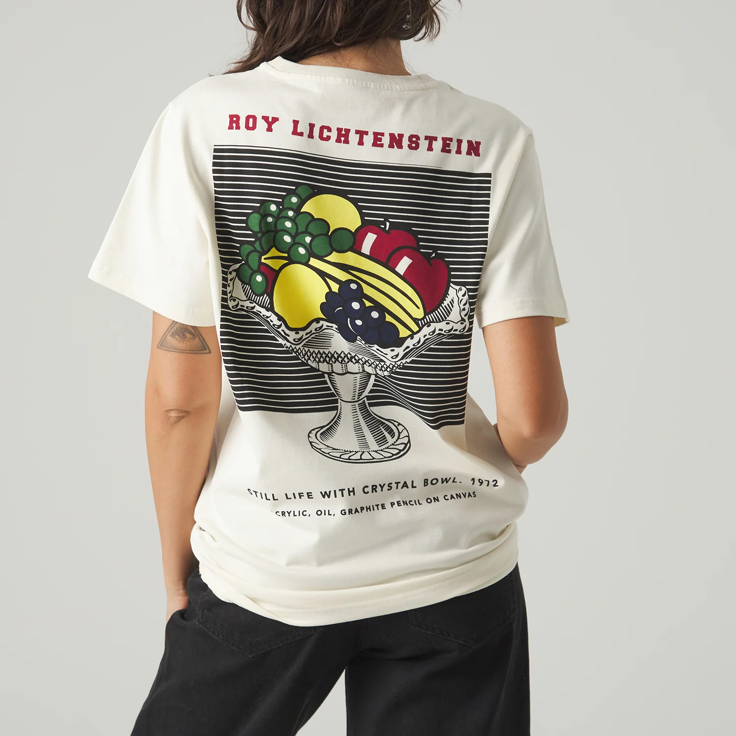 Roy Lichtenstein Still Life with Crystal Bowl Tee - Beige - Image 5